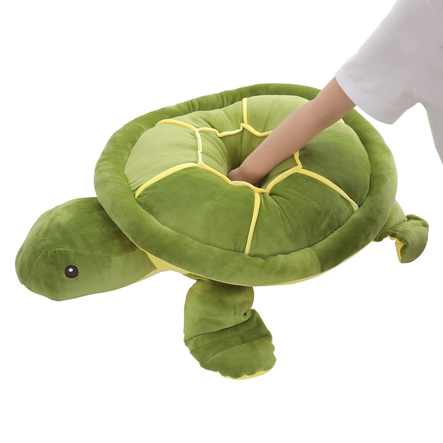 28 inch Big Green Sea Turtle Stuffed Animals Giant Soft Plush Toys, Large Ocean Turtle Plushies Body Pillow, Gifts for Kid Boys, Girls, Girlfriend, Birthday, Easter