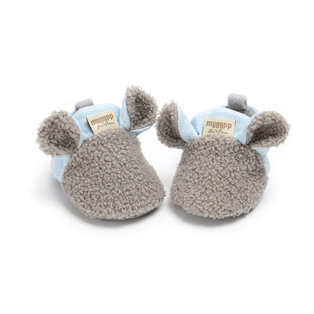 Baby Boys Girls Soft Plush Slippers Cartoon Toddler Infant Warm Winter House Shoes