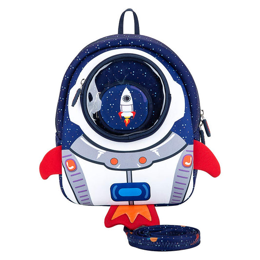 JiePai Rocket Toddler Kids Backpack with Harness Leash for Boys Girls Age 1-3