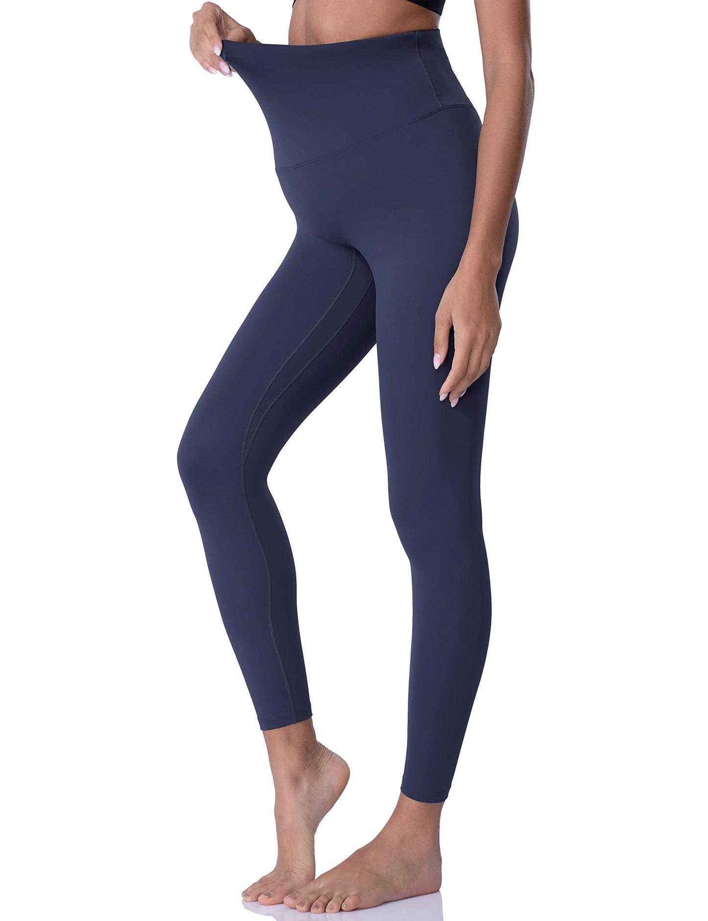 POSHDIVAH Women's Maternity Leggings Over The Belly Pregnancy Yoga Pants Active Wear Workout Leggings