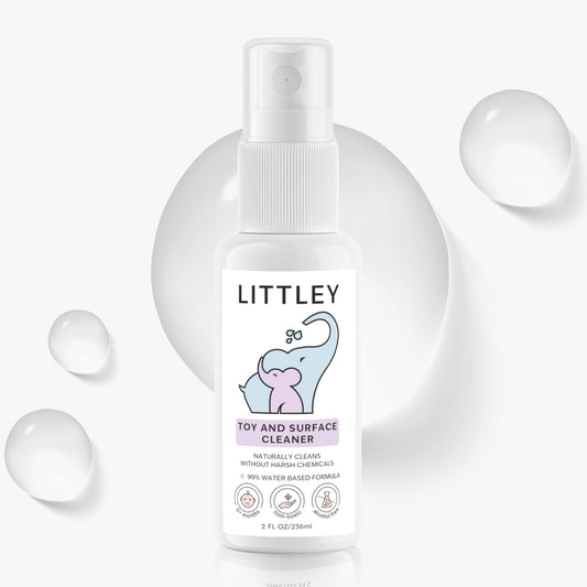 Littley Toy & Surface Cleaner with Hypochlorous Acid, Fragrance-Free, Made Without Ammonia, Bleach, Phosphates, Phthalates, or Dyes, 16oz Spray Bottle