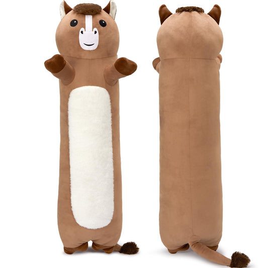 Tezituor 51 inch Giant Alligator Stuffed Animal, 4ft Large Stuffed Crocodile Plush Toy, Hugging Soft Alligator Plush Pillow for Girls Boys