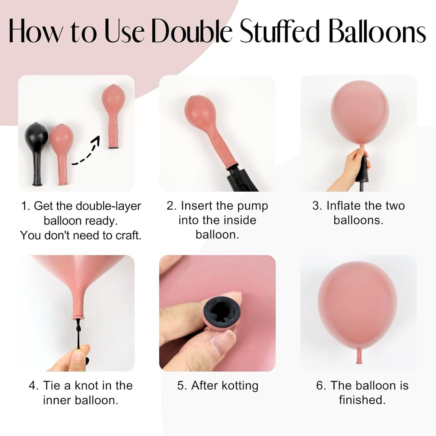 136pcs Boho Dusty Rose Pink Blush Pink White Balloons Garland Arch Kit,Dusty Pink Sand White Balloons for Birthday Bridal Wedding Boho Baby Shower Party Decorations for Girl