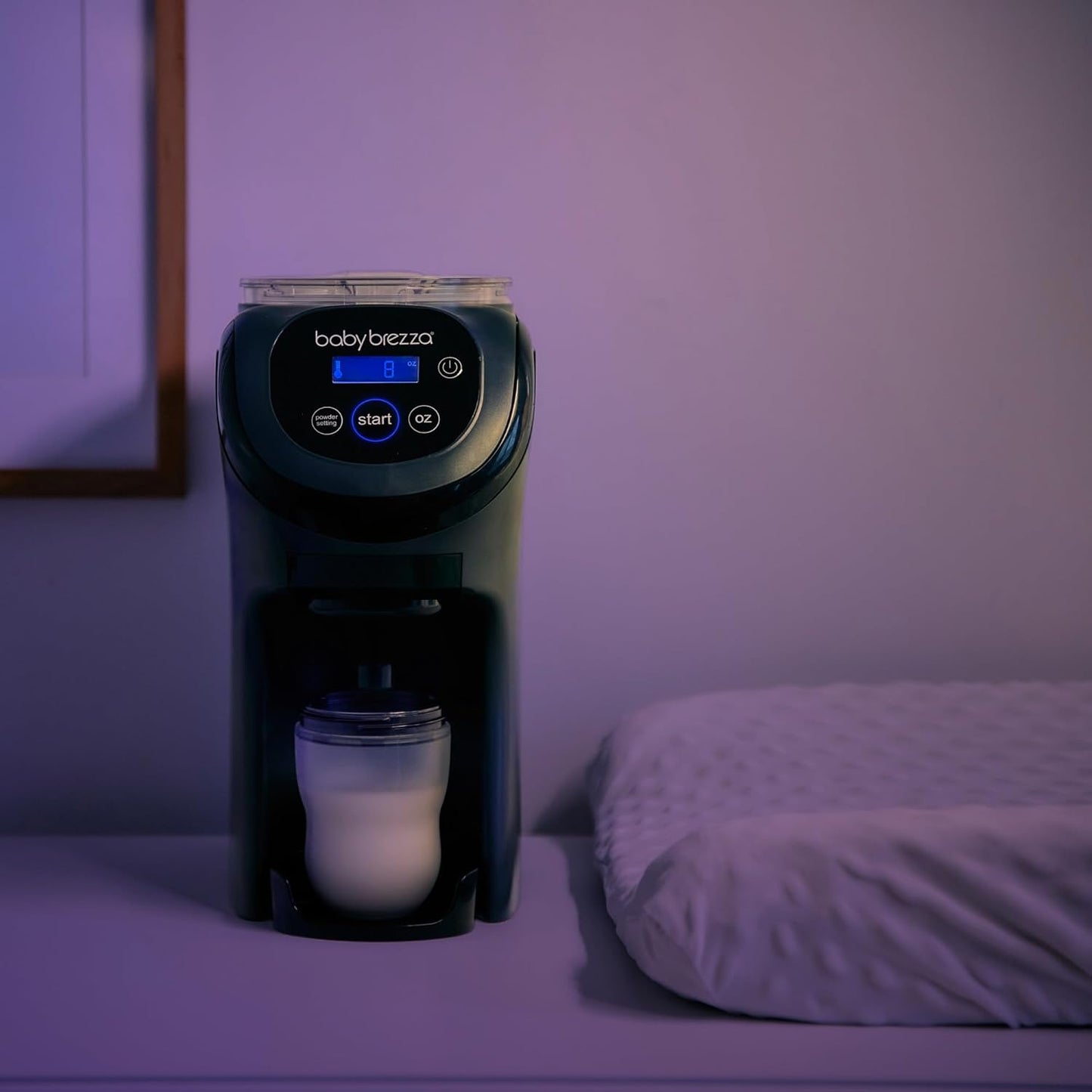 Baby Brezza Formula Pro Mini Baby Formula Mixer Machine Fits Small Spaces and is Portable for Travel– Bottle Makers Makes The Perfect Bottle for Your Infant On The Go, Charcoal