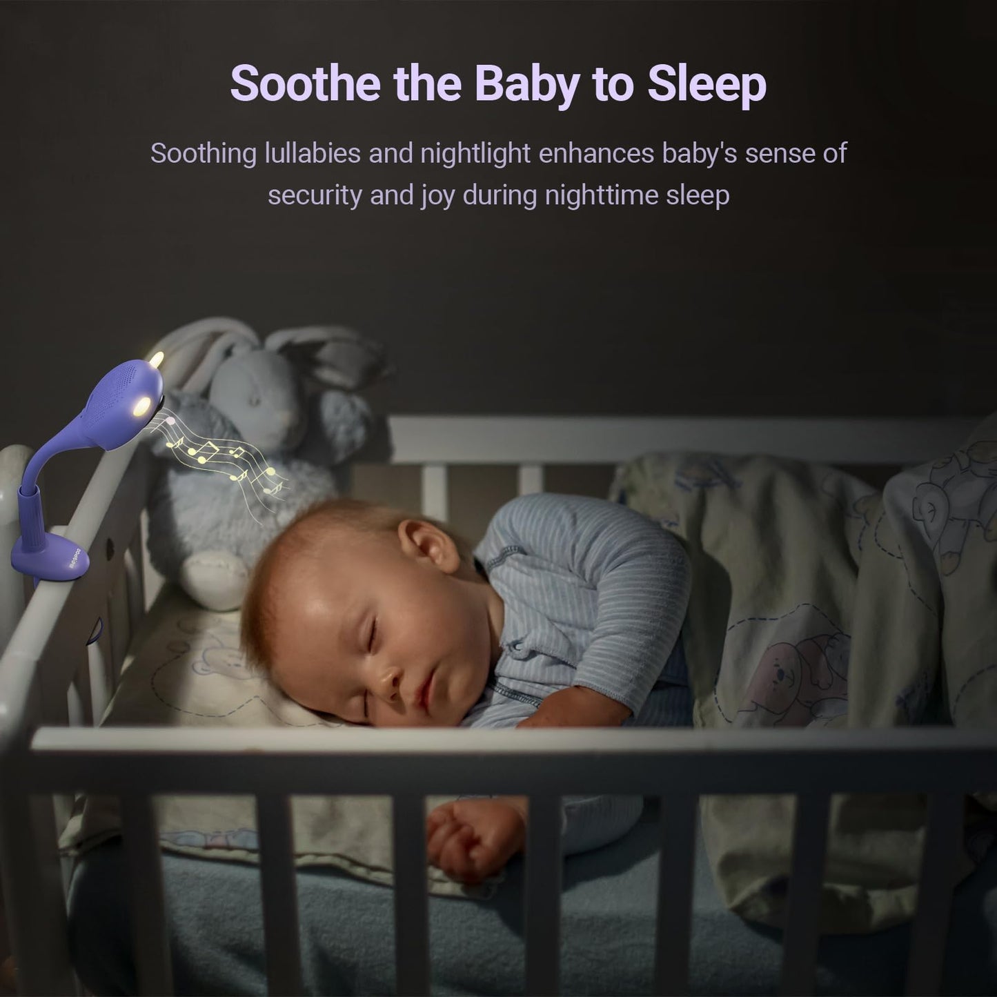 Baby Camera Monitor with Video & Audio, Smart Baby Monitor with Sleep & Breathing Motion Tracker, 2K Night Vision, AI Motion &Cry Detection WiFi Video Camera Monitor No Subscription, Upgrade Ver.