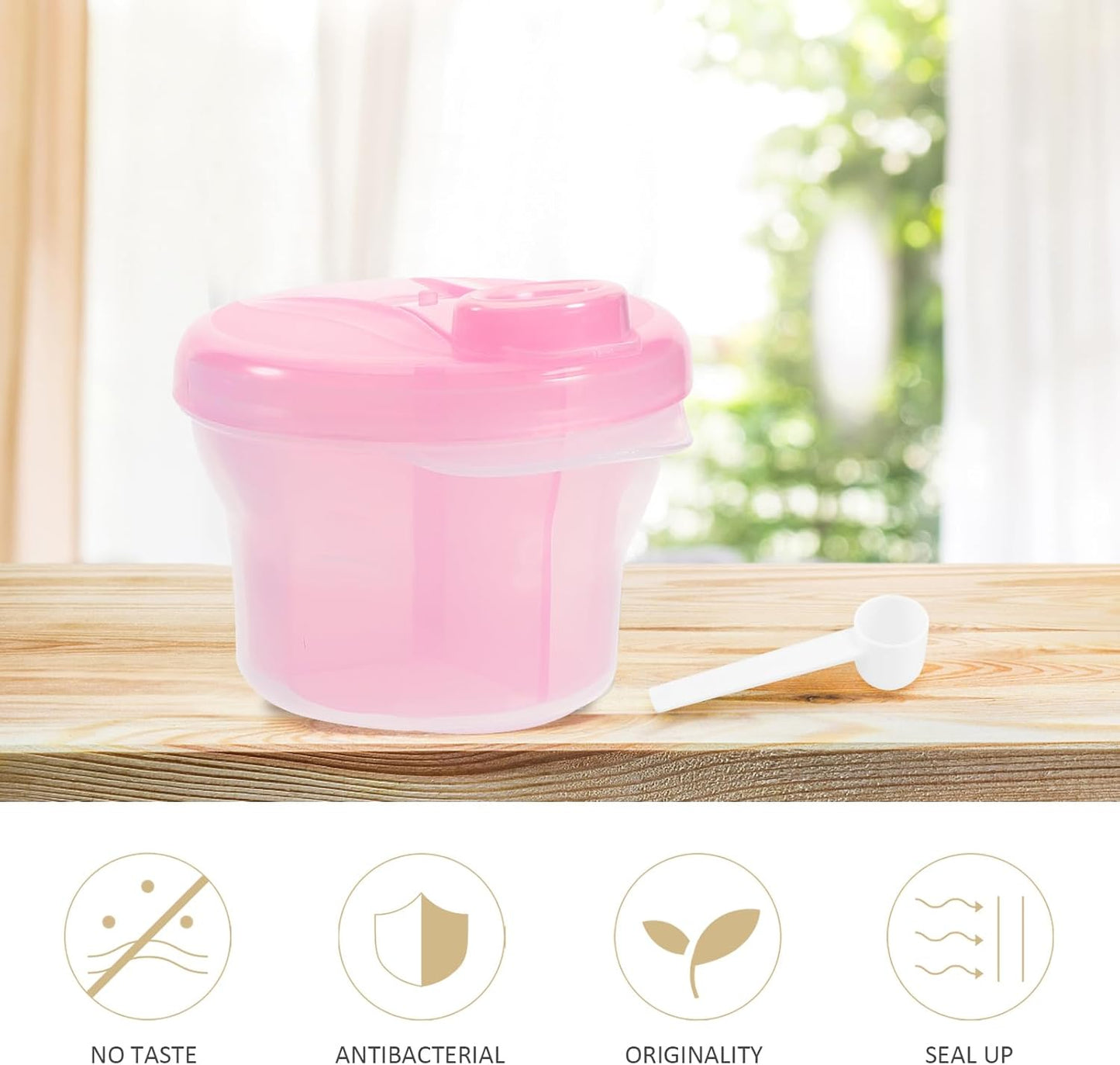 Healifty 3Pcs Box Snack Storage Container Milk Storage Container Portable Formula Dispenser Formula Holder Baby Formula Dispenser Formula Mixing Bottle Baby Holder Food Divider to Rotate