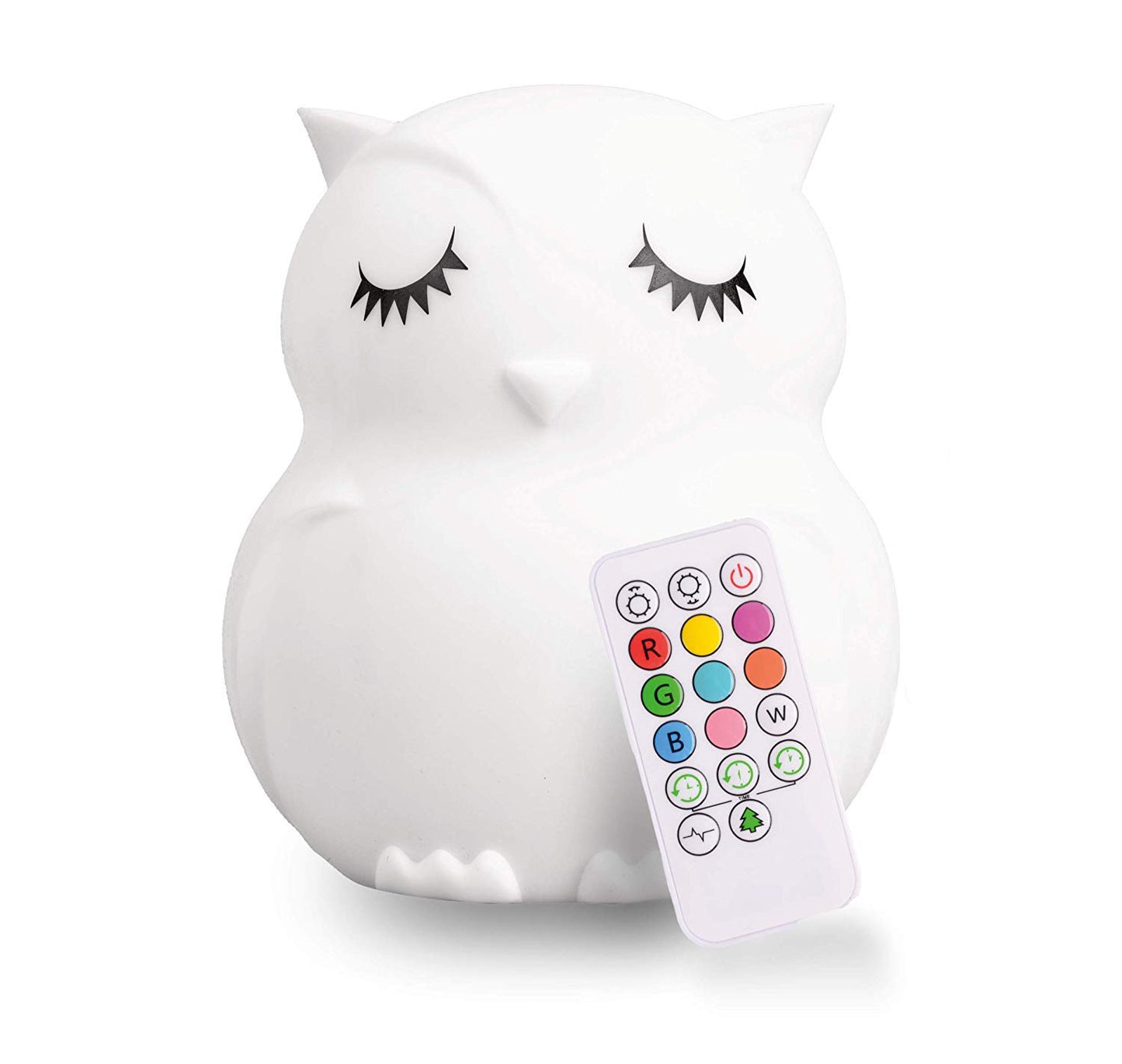Lumipets Remote Control Silicone Night Light for Kids - Pig Design with 9 Soft Colors & Sleep Timer - Rechargeable, Battery-Operated Lamp for Bedroom | Baby Nursery, Toddler, Girls, Boys