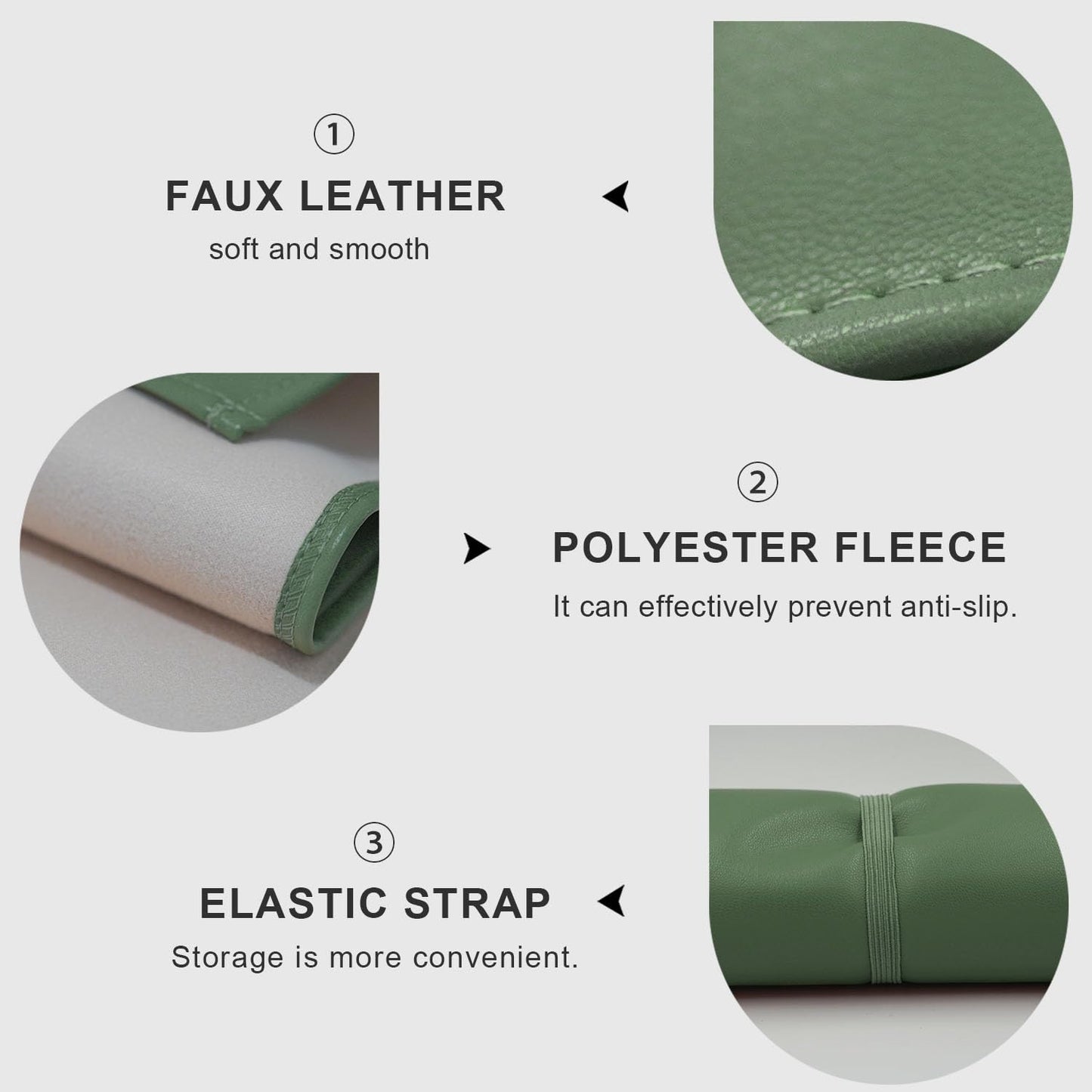 Sage Green Diaper Changing Pad for Baby, Portable Baby Changing Mat for Travel or Home, Foldable Mat Fits Perfectly in Diaper Bag (67-03)