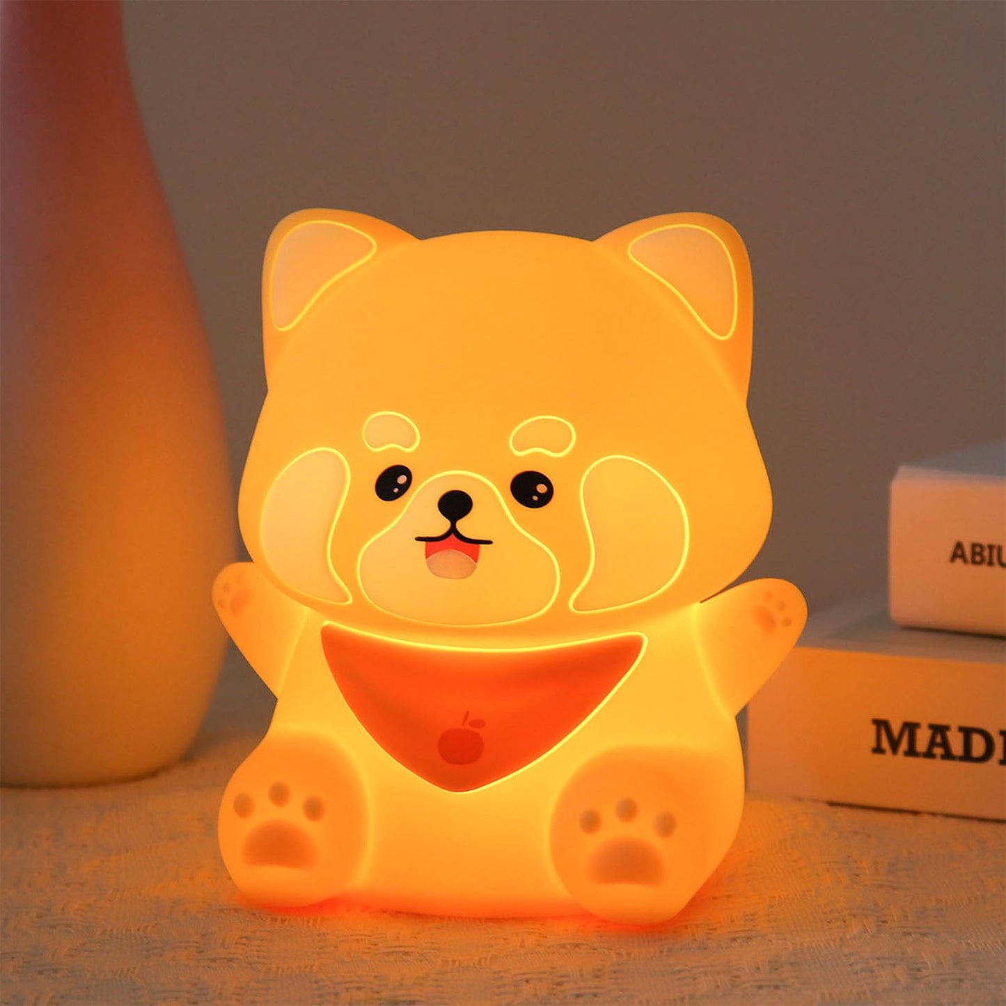 DuDu Duck Night Light, Cute Duck Lamp, Squishy Silicone Nightlight for Bedrooms with 30 Minutes Timer, Rechargeable Bedside Lamp with Touch Control for Bedrooms, Living Room