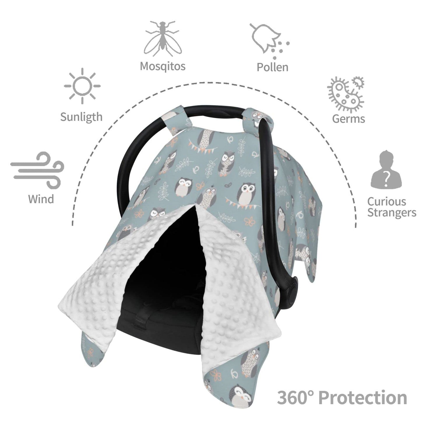 Butterfly Car Seat Cover for Baby in Winter Summer, Nursing Cover for Mom Butterfly Baby Stuff for Baby Girl Boy