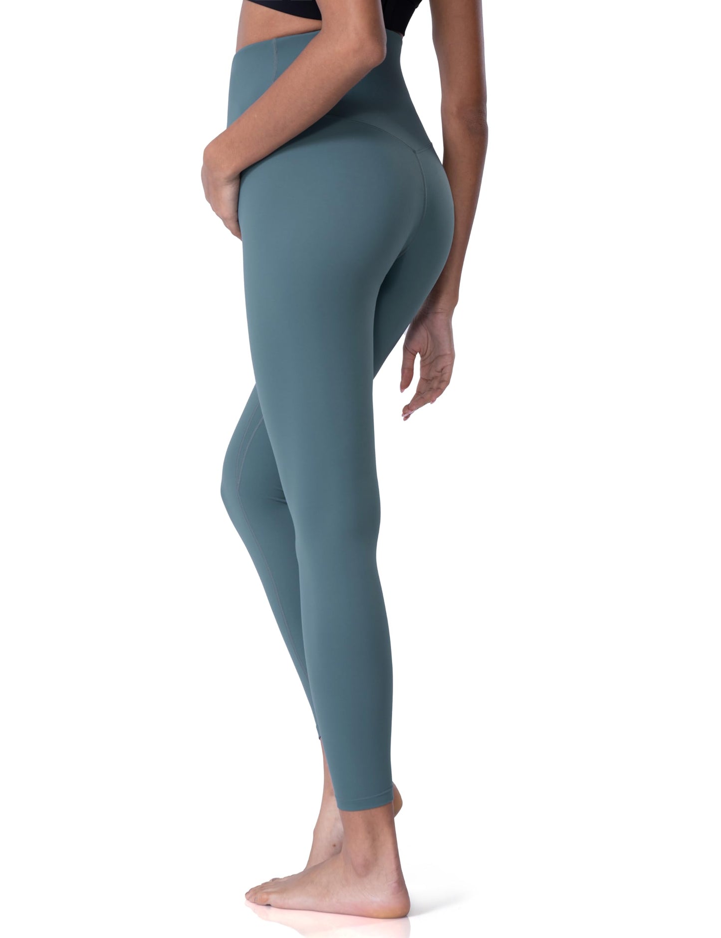 POSHDIVAH Women's Maternity Leggings Over The Belly Pregnancy Yoga Pants Active Wear Workout Leggings