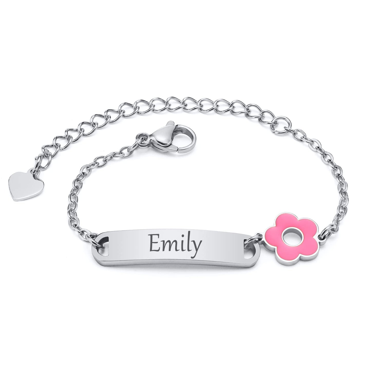 Personalized Baby Bar Bracelet : 18K Gold Plated Custom Name ID Plate Bracelet for Children Toddler from Mom, Engraved Kid Name for Daughter Son, New Born Birthday Gift,Adjustable,Nickel free