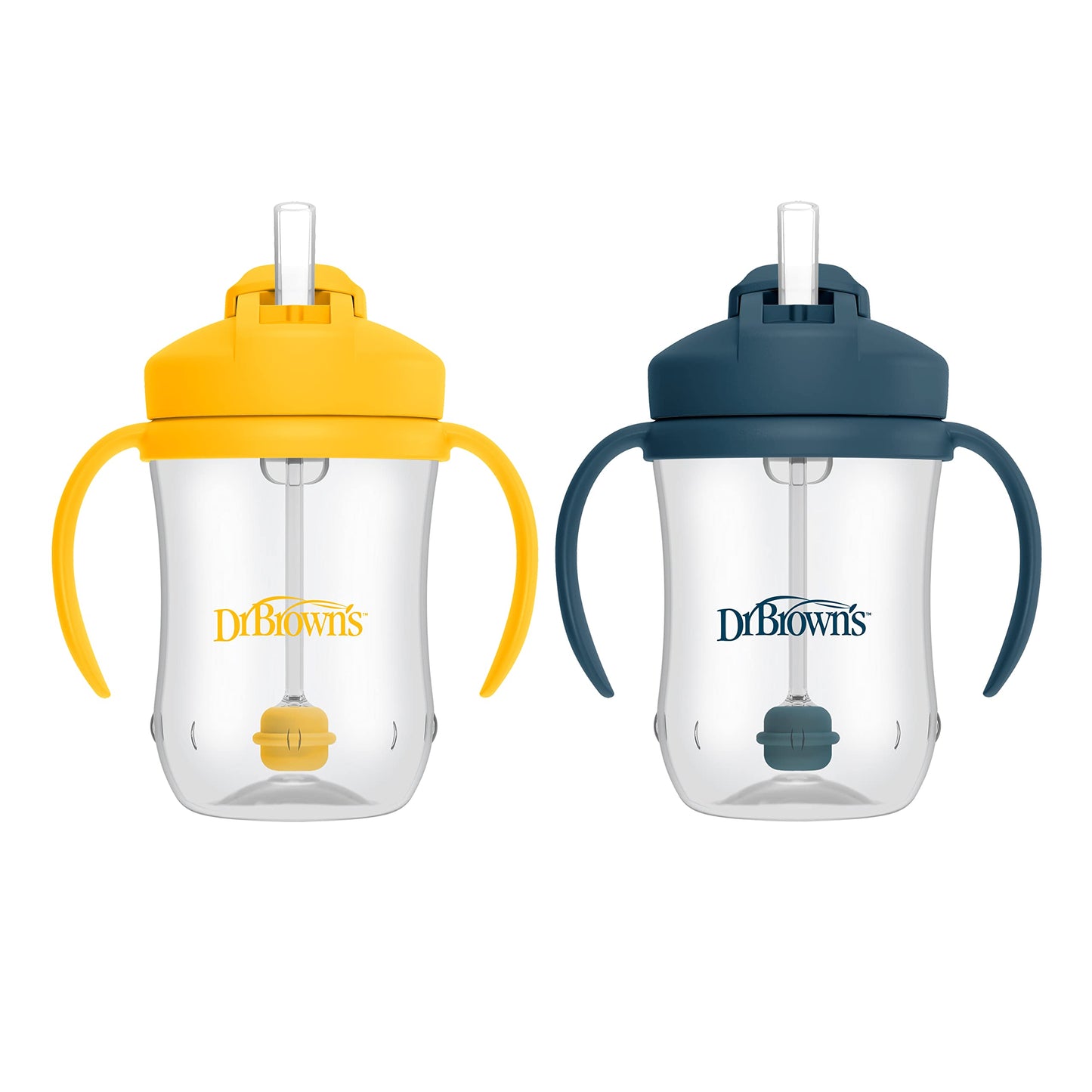 Dr. Brown's Milestones, Baby's First Straw Cup Sippy Cup with Straw, 6m+, 9oz/270ml, Coral, BPA Free
