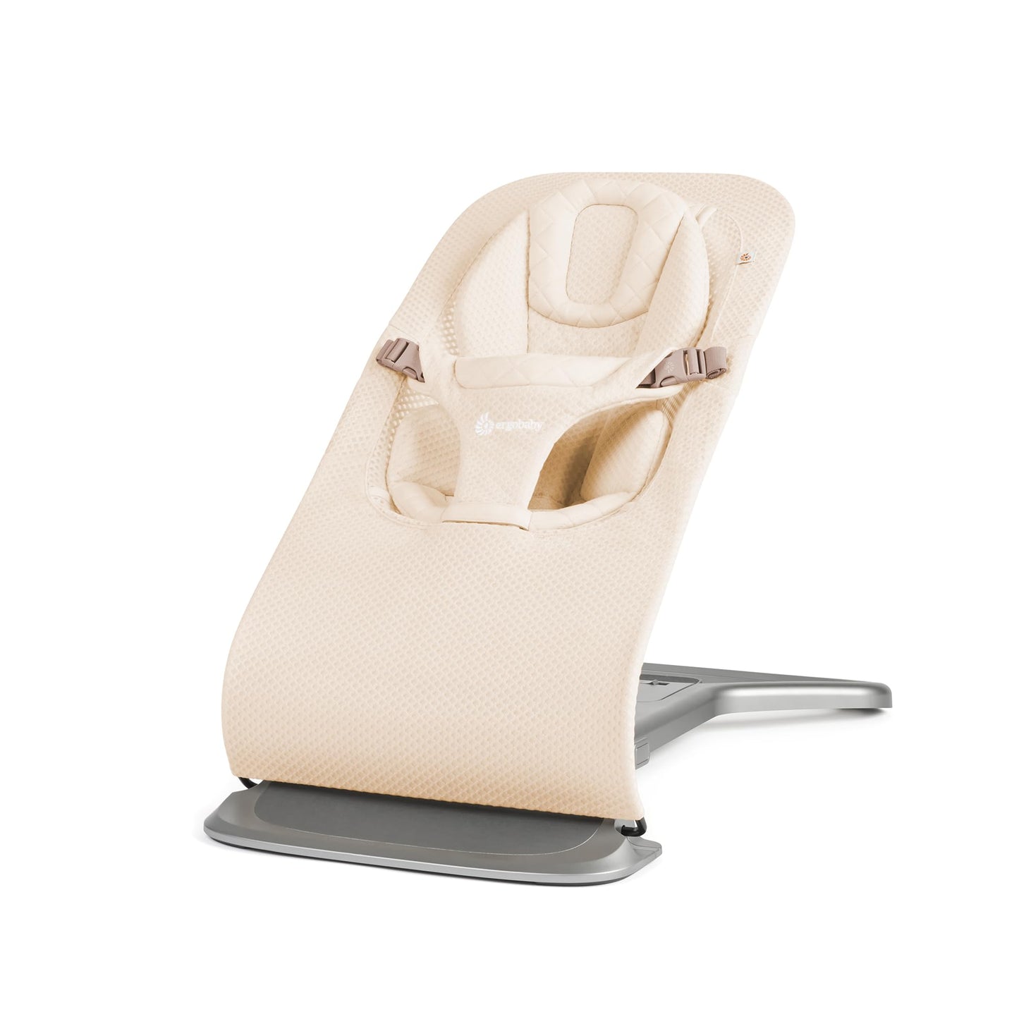 Ergobaby Evolve 3-in-1 Mesh Bouncer, Adjustable Multi Position Baby Bouncer Seat, Fits Newborn to Toddler, Grey Mesh