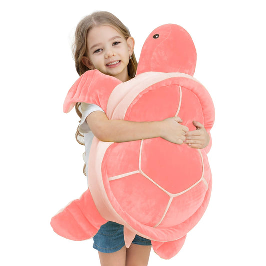 28 inch Big Green Sea Turtle Stuffed Animals Giant Soft Plush Toys, Large Ocean Turtle Plushies Body Pillow, Gifts for Kid Boys, Girls, Girlfriend, Birthday, Easter