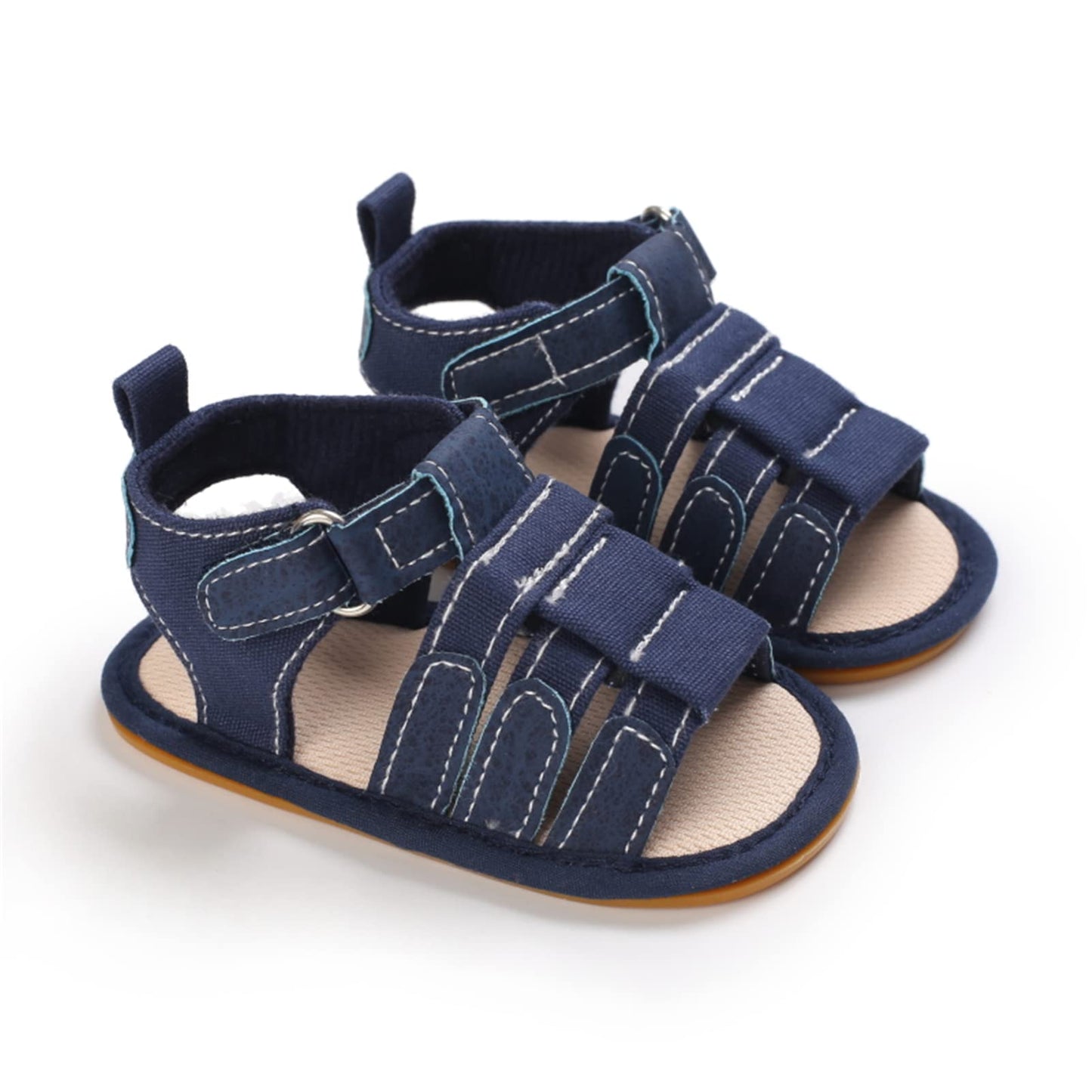 myppgg Baby Boys Girls Summer Sandals Non-Slip Soft Sole Infant Slippers Cotton Crib Shoes for Toddler First Walkers