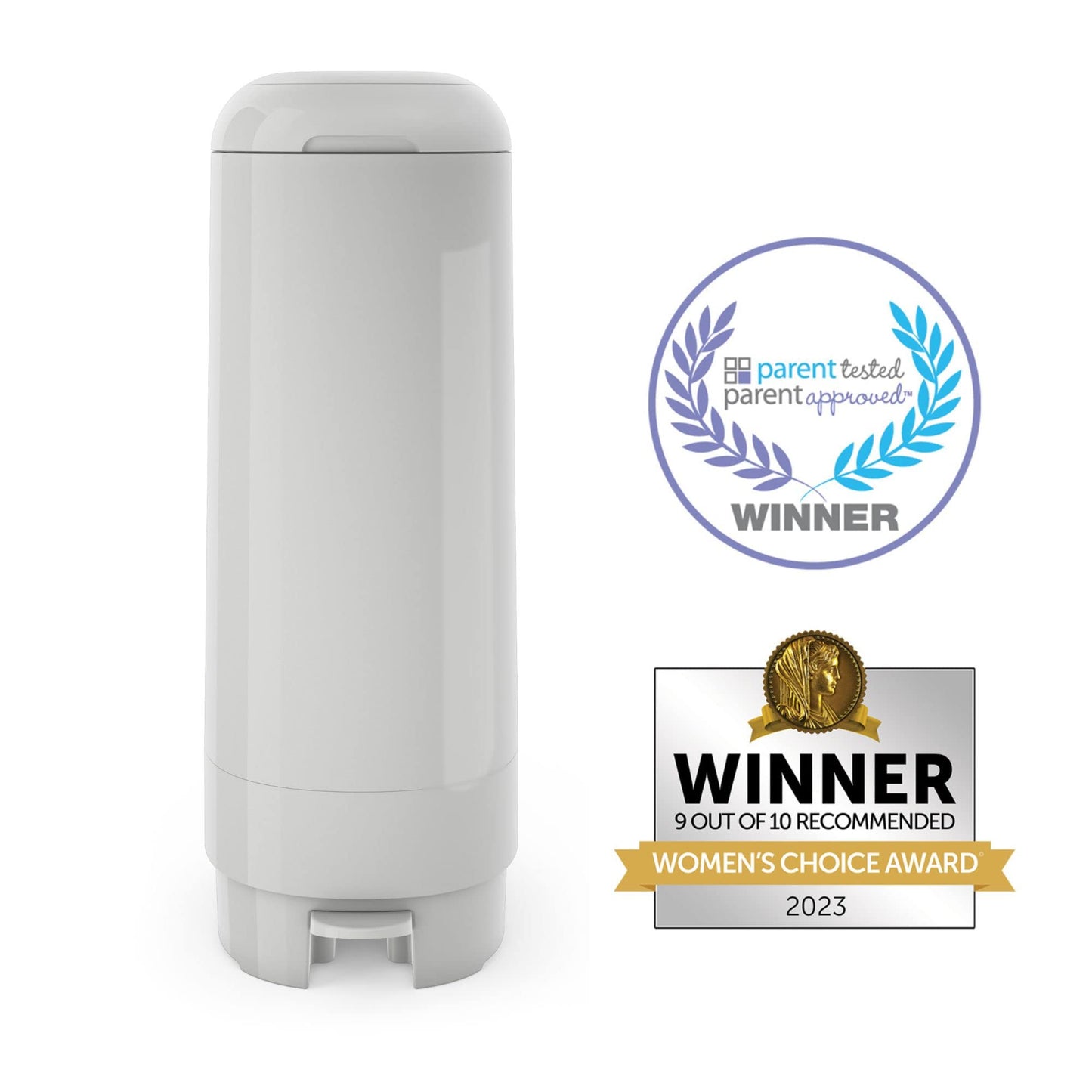 Diaper Genie Signature Pail Includes 1 Easy Roll Refill with 18 Bags | Holds Up to 846 Newborn-Sized Diapers Per Refill