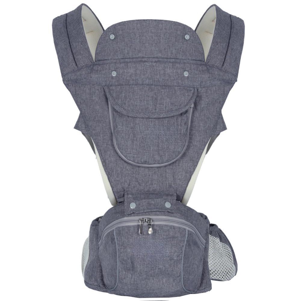 Baby Carrier 3-in-1 Ergonomic Infant Carrier Soft Baby Holder 3 to 36 Months,4 Season/All Seasons,Newborn to Toddler with Hood All Position Baby Hipseat (Pink)