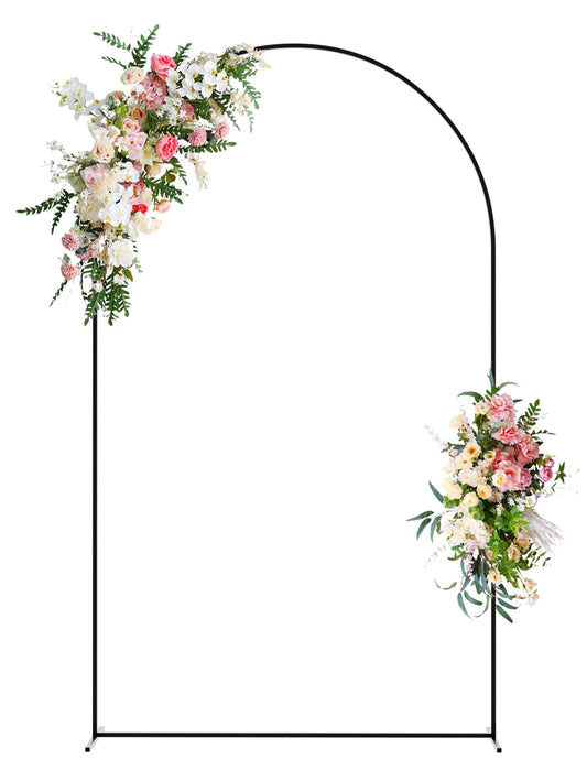 Wokceer 7.2 FT Wedding Arch Backdrop Stand, Gold Metal Arch Backdrop Stand for Wedding Ceremony Birthday Party Bridal Baby Shower Photo Booth Garden Floral Balloon Arches Decoration