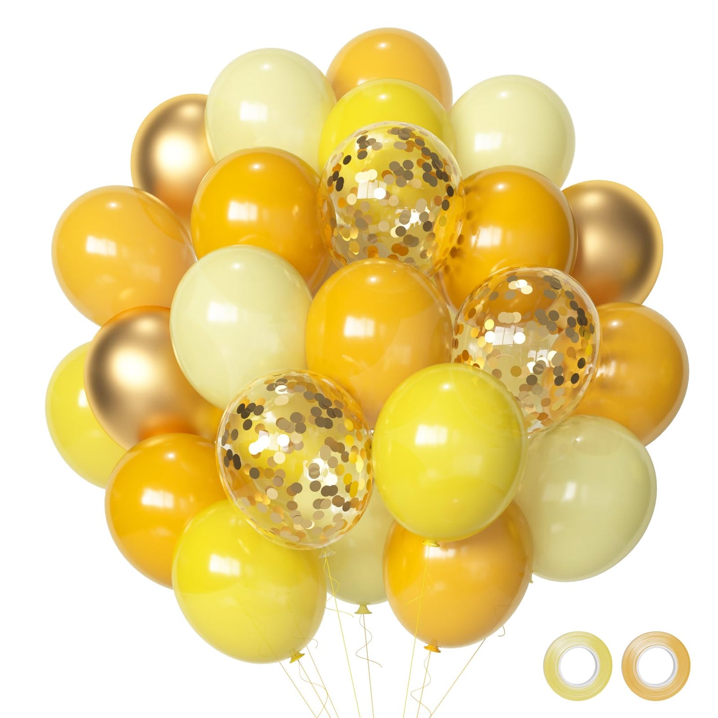 Sage Green Gold White Party Balloons, 50Pcs Sage Green and Gold Confetti Party Balloons For Birthday Baby Shower Engagement Wedding Anniversary Party Decorations