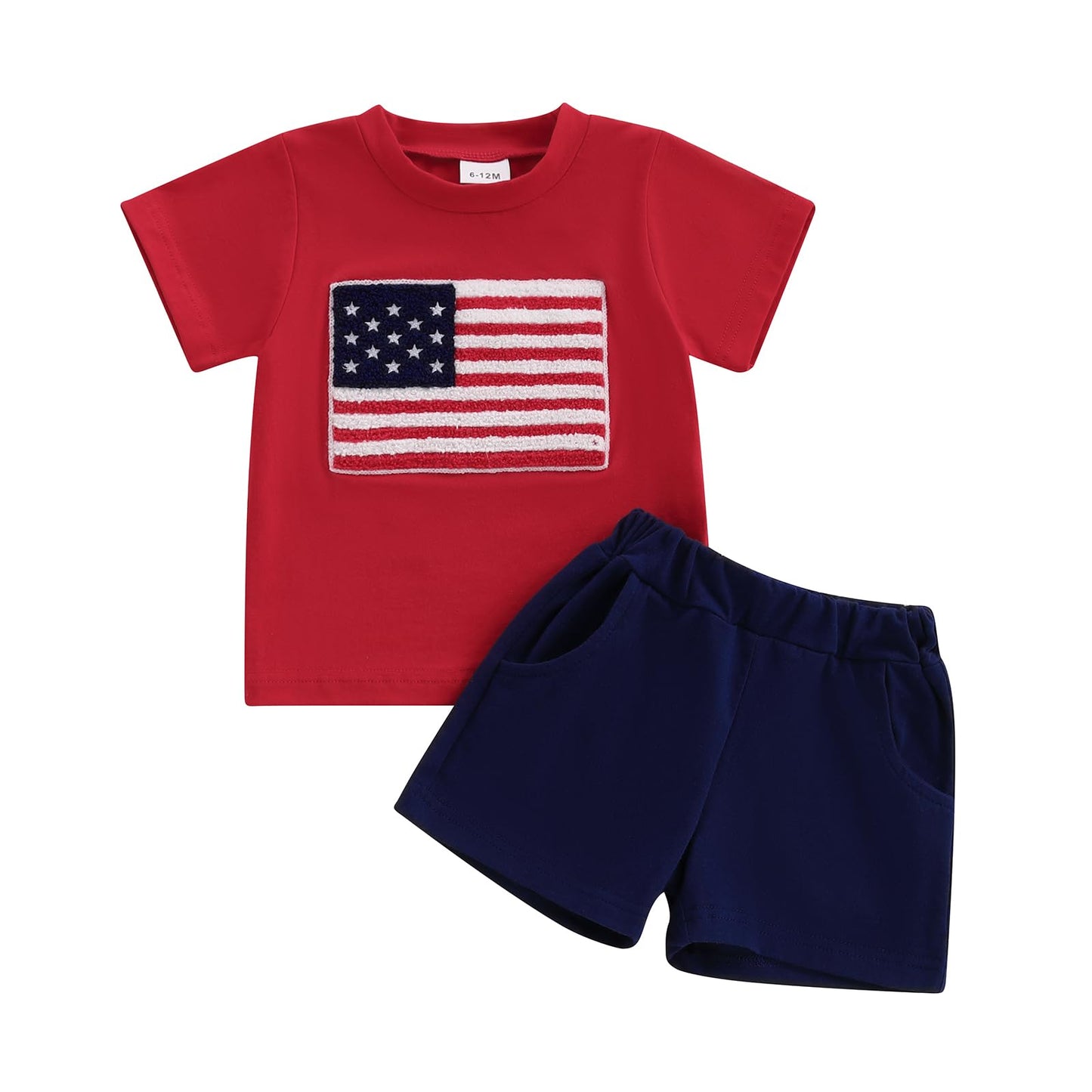 Infant Baby Boy Summer Clothes Outfit Color Block T-shirt Shorts Set Toddler Checkerboard Clothes 6 12 18 24 Months