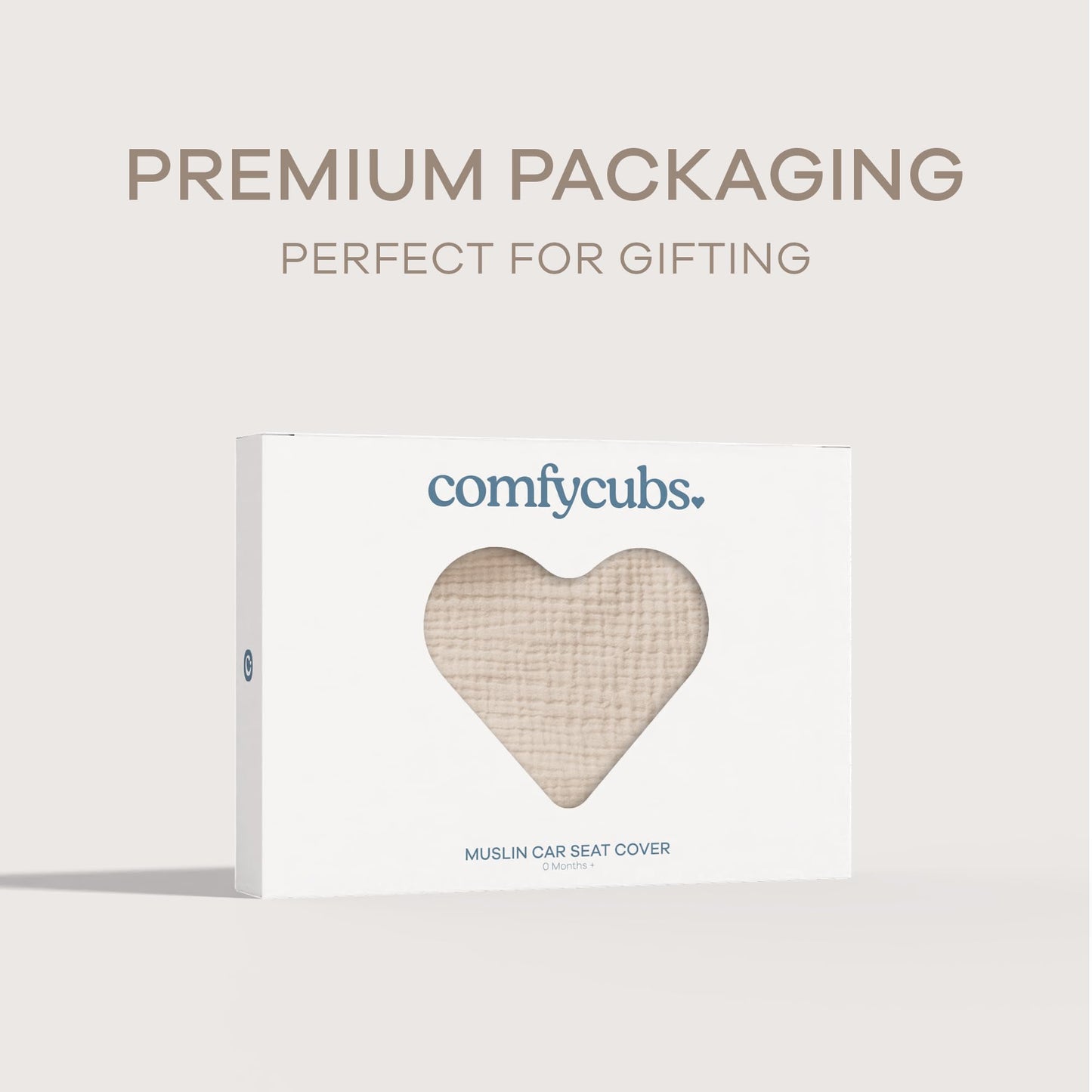 Comfy Cubs Baby Car Seat Cover - Soft, Breathable Bamboo Rayon and Muslin Cotton Blend - Lightweight Canopy for Sun, Bug, and Comfort Protection - Large Size Infant Seat Cover in Sage Design