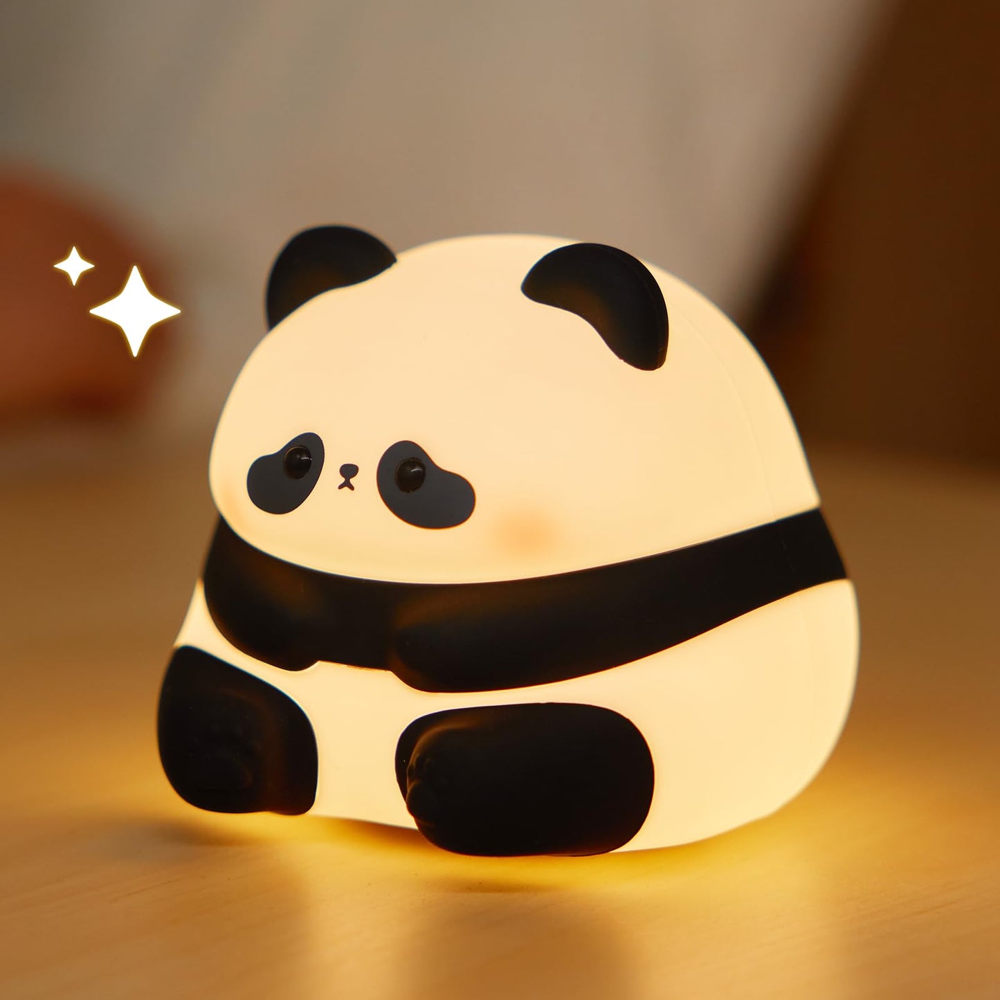Night Light,LED Silicone Material, 3 Levels of Warm Light, Cute Animal Night Lamp for Kid's Room Decor and Breastfeeding Nursery, Squishy Novelty Bedside Lamp for Boys Girls Baby Children