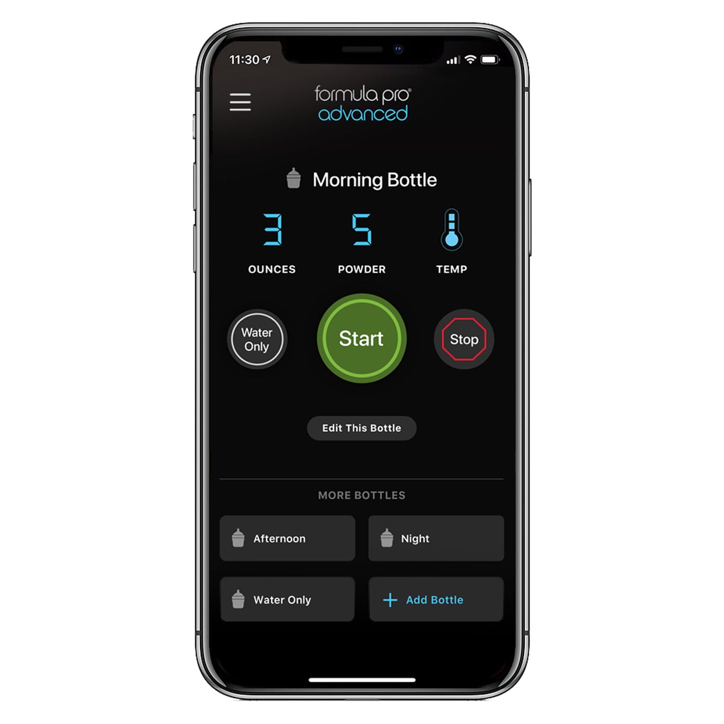 Baby Brezza Formula Pro Advanced WiFi Formula Dispenser - Automatically Mix a Warm Formula Bottle From Your Phone Instantly – Easily Make Bottle With Automatic Powder Blending Machine, Black
