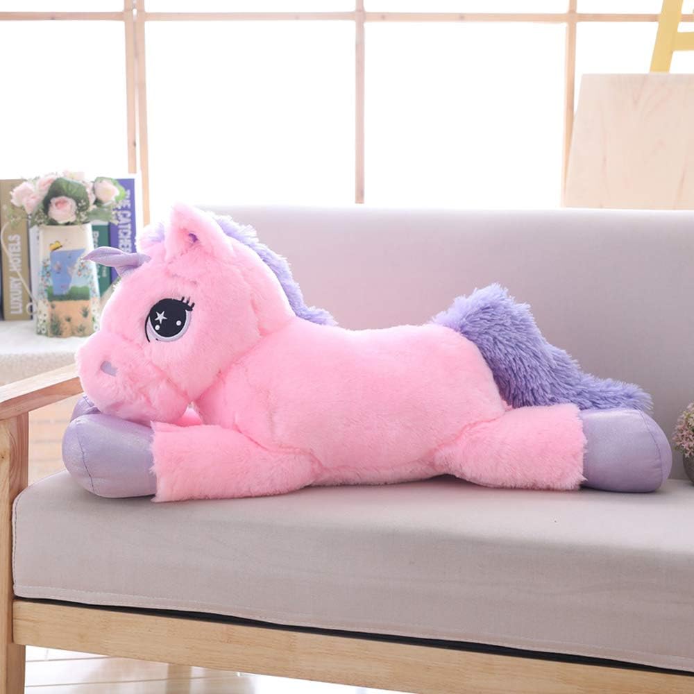 Giant Unicorn Stuffed Animal Toys,Soft Large Unicorns Plush Pillow for Bedroom, Valentines, Pink, 39.4"