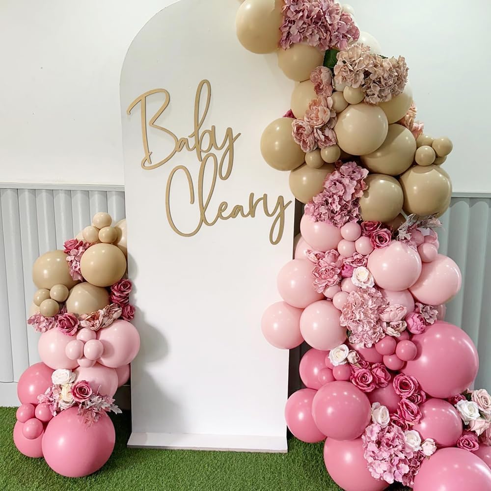 Double Stuffed Nude Balloon Garalnd Blush Beige Balloons Cream Brown Balloon Arch Kit Different Sizes Ivory Latex Balloons For Neutral Baby Shower Gender Reveal Birthday Boho Party Decorations