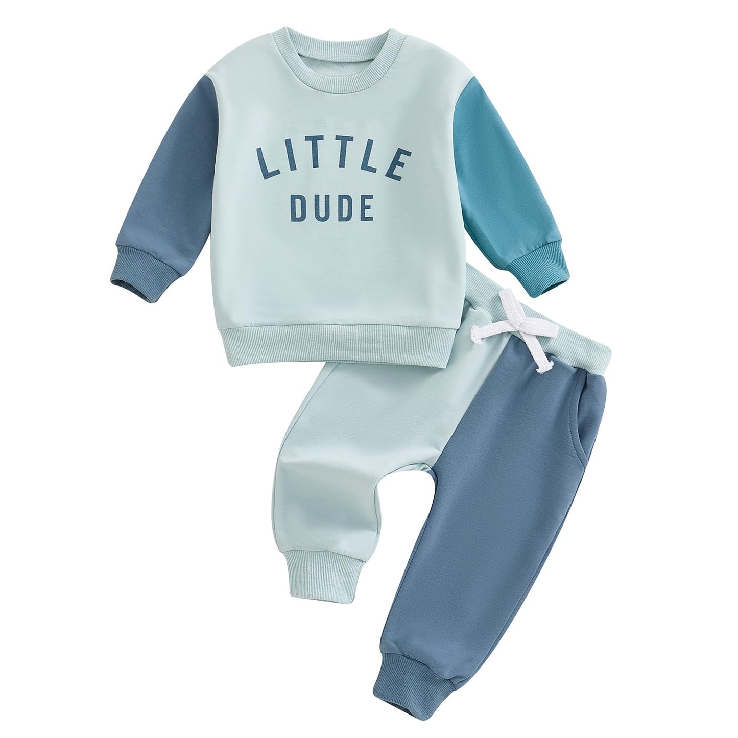 Toddler Baby Boy Fall Clothes Letter Print Long Sleeve Sweatshirt Elastic Pants Cute Kids Winter Outfits