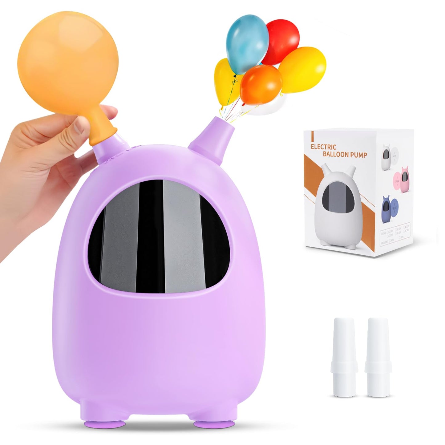 Balloon Pump Electric, SPLAKS Balloons Inflator Air Pump Portable Balloon Blower for Garland Arch, Party Decoration