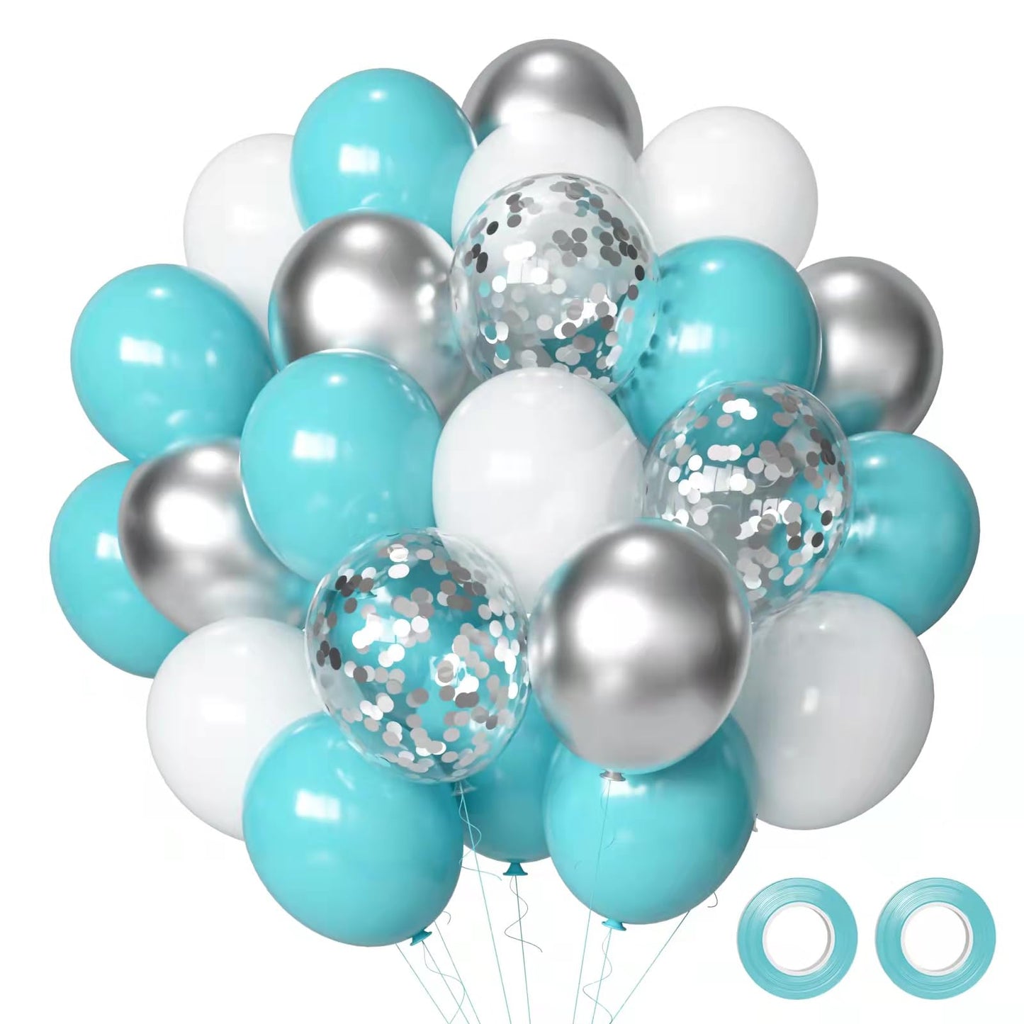 Sage Green Gold White Party Balloons, 50Pcs Sage Green and Gold Confetti Party Balloons For Birthday Baby Shower Engagement Wedding Anniversary Party Decorations