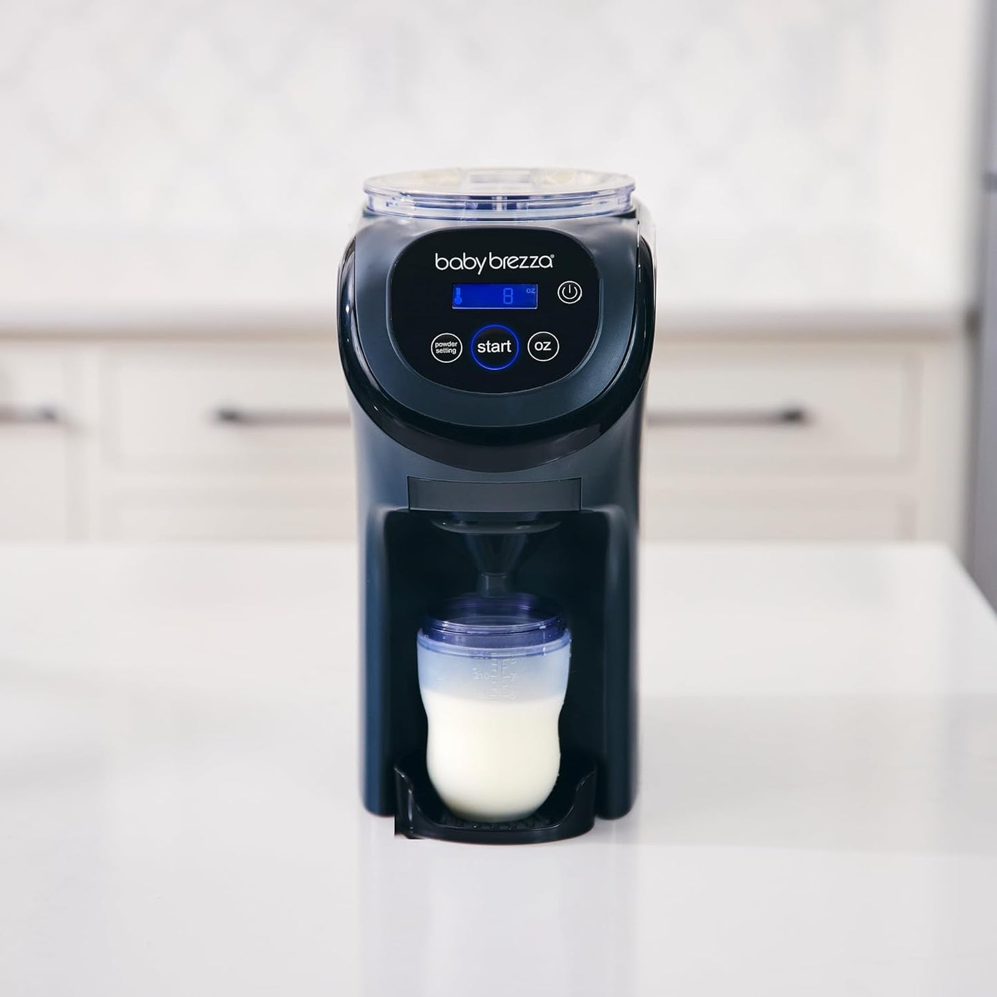 Baby Brezza Formula Pro Mini Baby Formula Mixer Machine Fits Small Spaces and is Portable for Travel– Bottle Makers Makes The Perfect Bottle for Your Infant On The Go, Charcoal