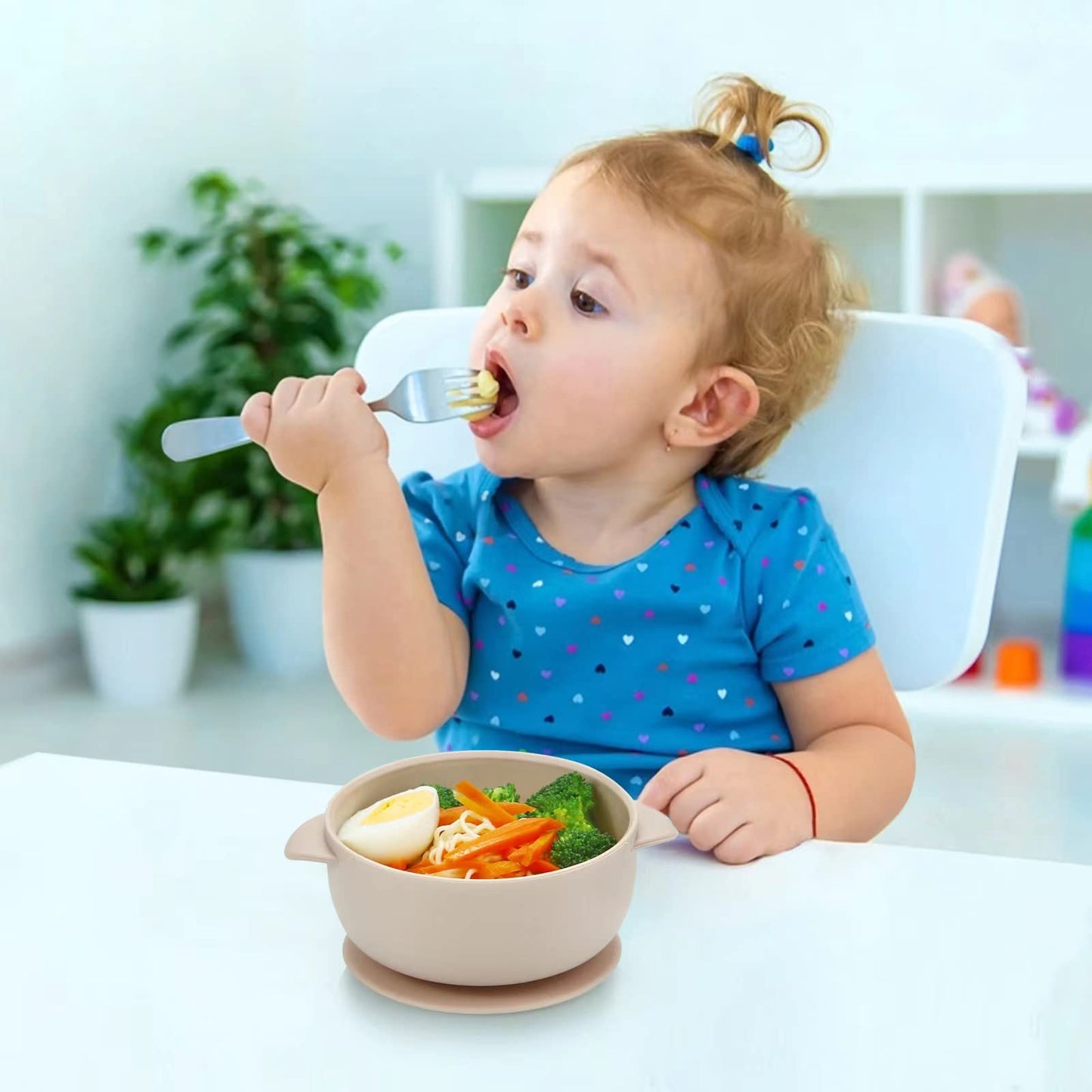 PandaEar 3 Pack Baby Bowls with Suction| Stay Put Silicone Food Bowl for Babies Kids Toddlers Infants| Food Grade Soft Safe BPA-Free Silicone (Pink)