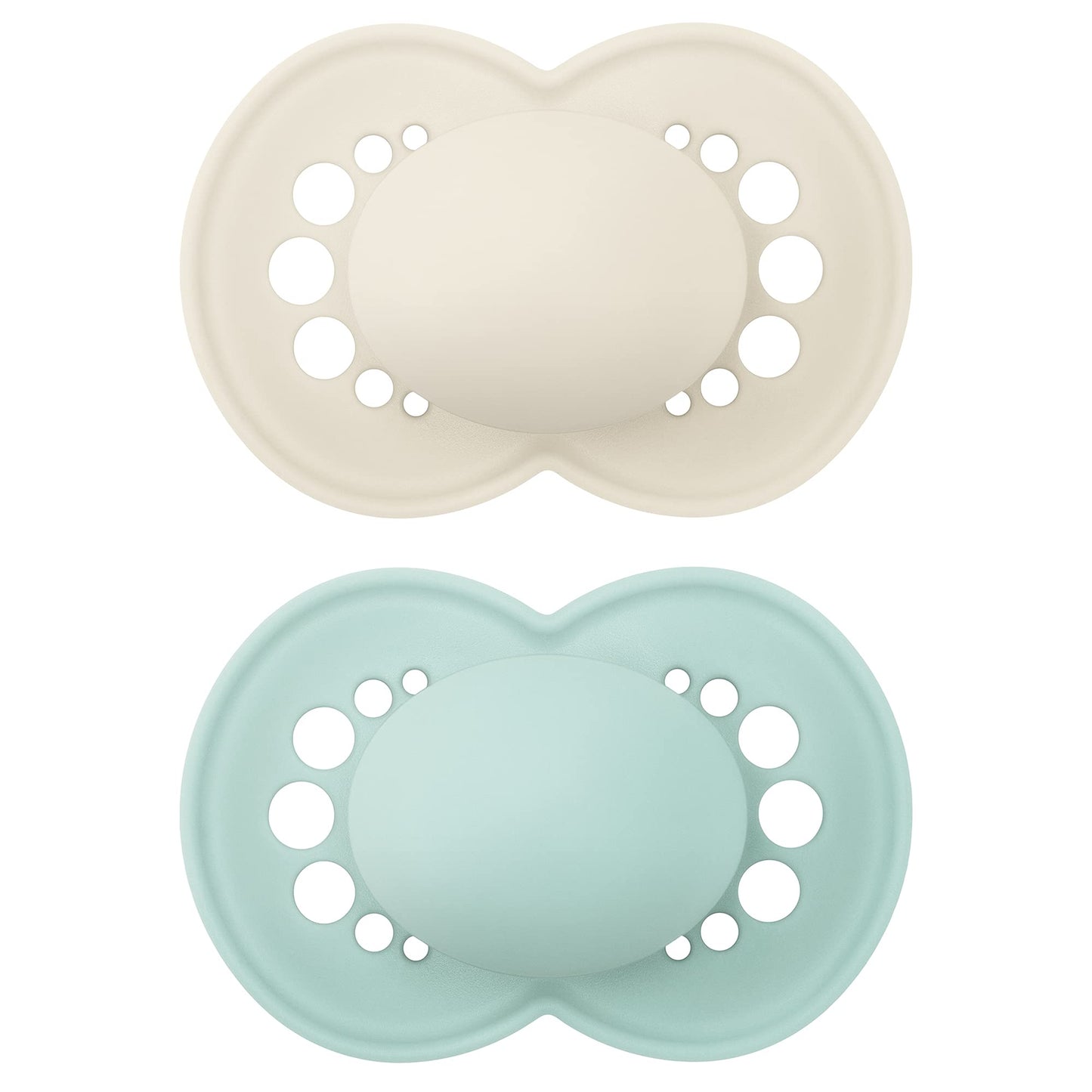 MAM Original Matte Baby Pacifiers, Binky for 6-16 Months, BPA-Free Silicone Nipple, Easy to Clean, Best for Breastfed Babies, Developed with Medical Experts, 2 Count Binkies with Sterilizer Case