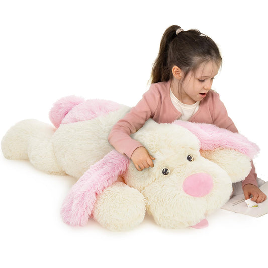 MaoGoLan 52“ Giant Stuffed Puppy Dog Animal,Ultra Soft Large Plush Soft Plush Dog Body Pillow Toy for Girls,Kids,Puppy Lover