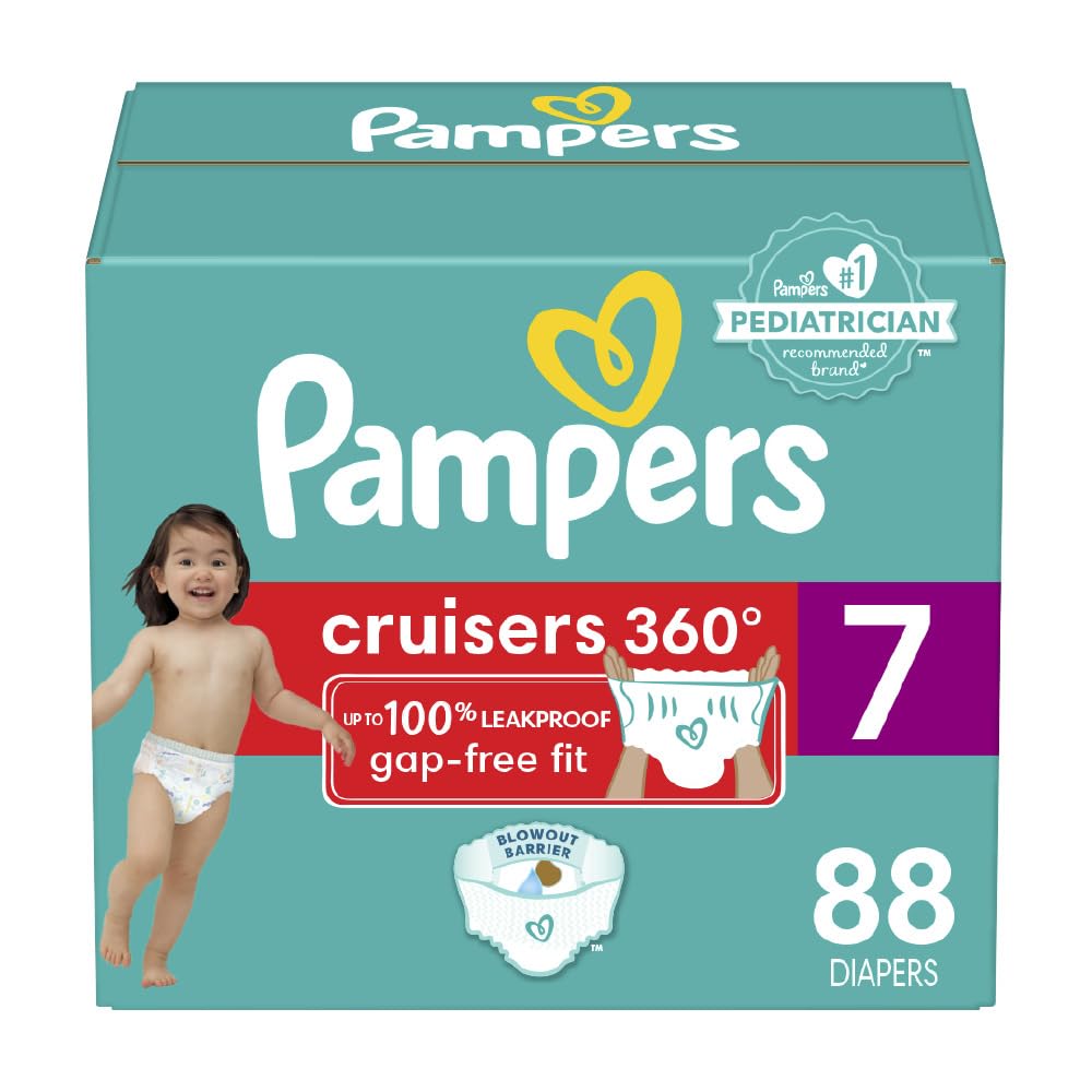Pampers Diapers - Cruisers 360 - Size 5, 100 Count, Babyproof up to 100% Leakproof Pull-On Diaper