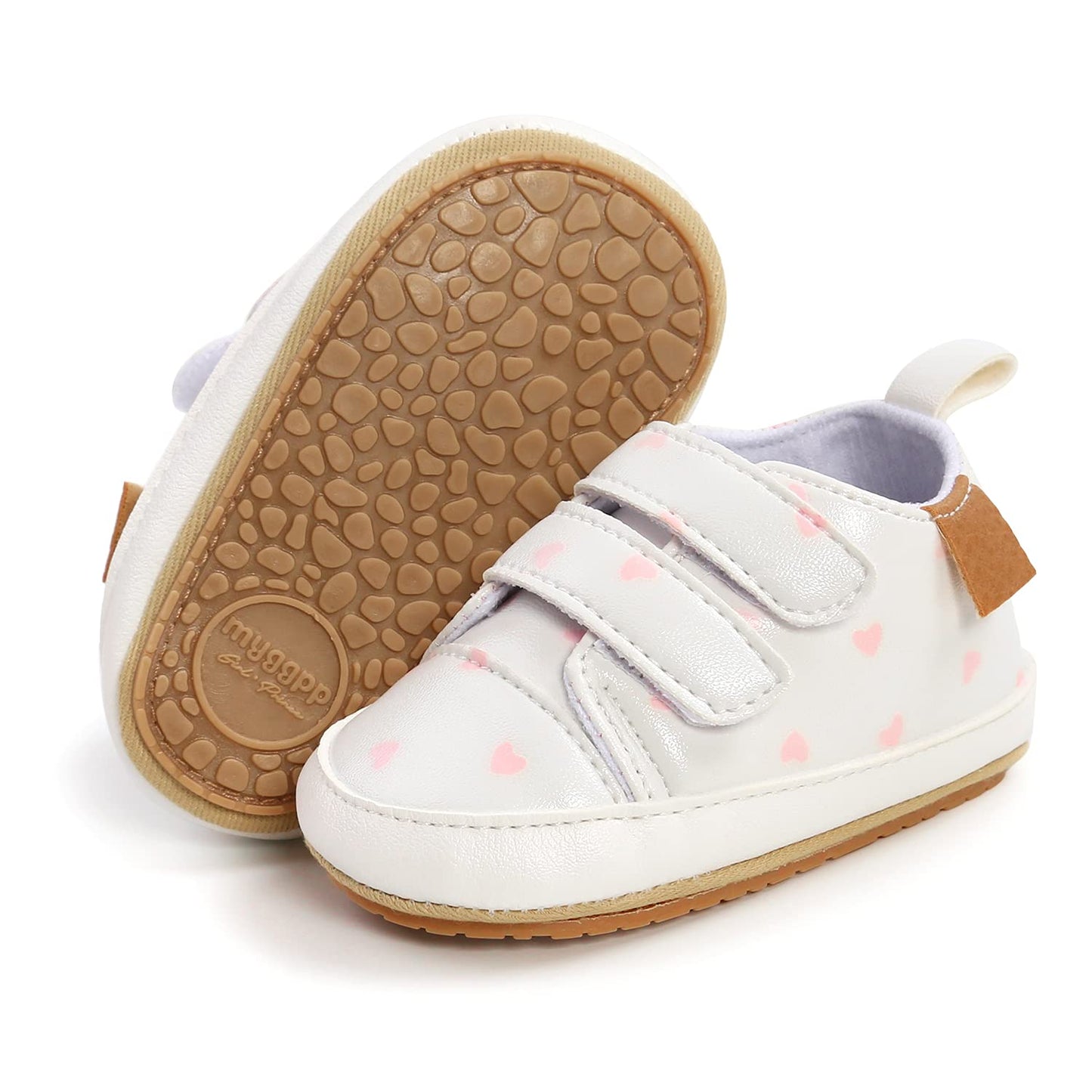 Baby Boys Girls Shoes Non-Slip Rubber Sole High-Top PU Leather Sneakers Infant First Walking Shoes Toddler Crib Shoes Newborn Loafers Flats.
