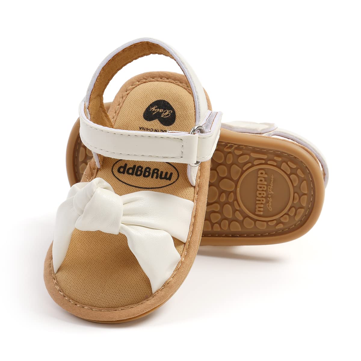 LAFEGEN Infant Baby Girls Summer Sandals Newborn Toddler First Walker Crib Dress Shoes