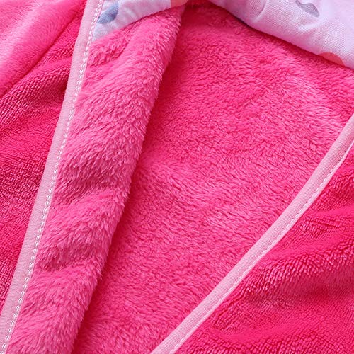 Bowknot Hooded Robe Warm Soft Sleepwear Housecoat