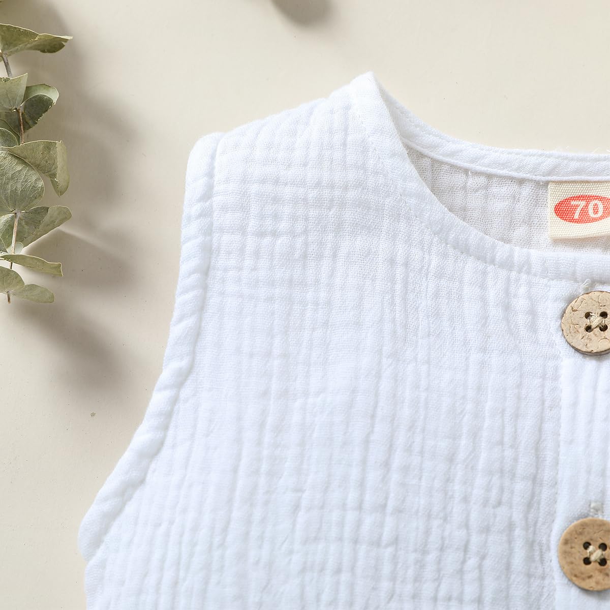 Infant Newborn Baby Boys Girls Cotton Linen Romper Summer Jumpsuit Sleeveless Overalls Clothing Set