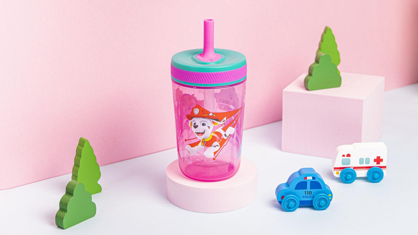 Zak Designs Disney Princess Kelso Toddler Cups For Travel or Home, 15oz 2-Pack Plastic Sippy Cups, Leak-Proof For Kids (Ariel, Aurora, Belle, Cinderella, Jasmine, Mulan, Rapunzel, Tiana)