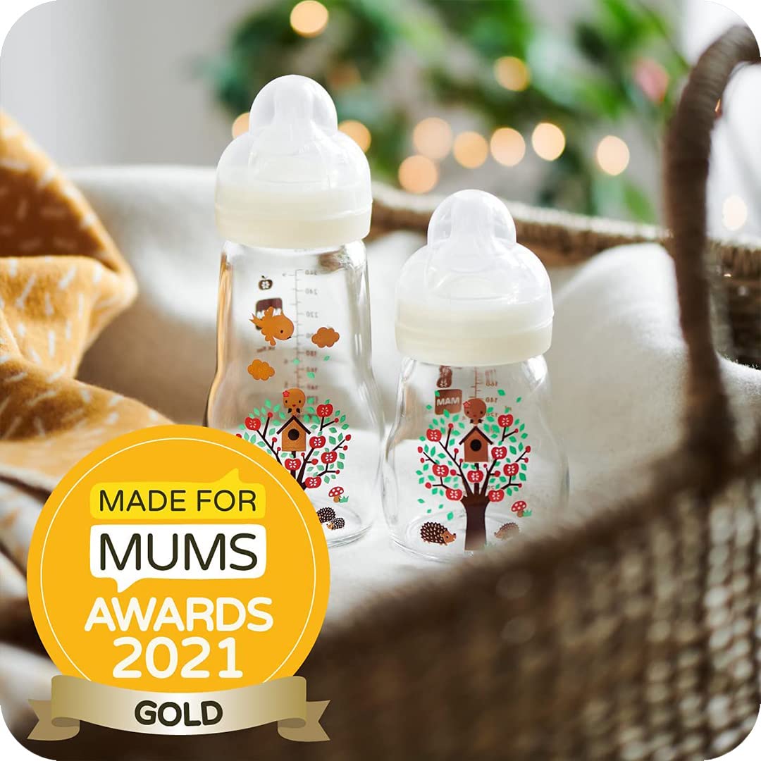 MAM Feel Good Glass Bottle (170 ml, Unisex)