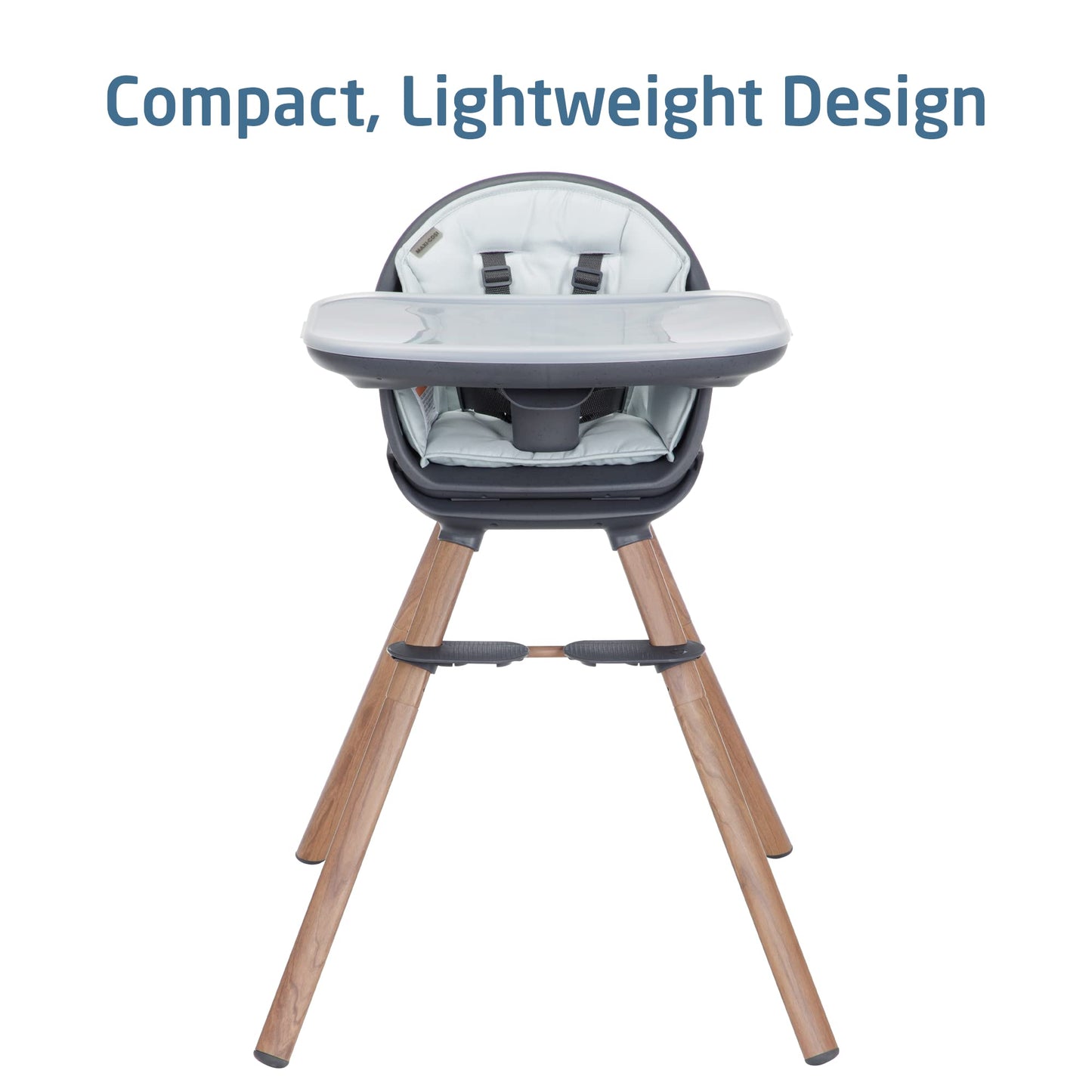 Maxi-Cosi Moa 8-in-1 High Chairs for Babies and Toddlers, Machine Washable Infant High Chair, Compact, Convertible High Chair Lightweight Design, Classic Slate