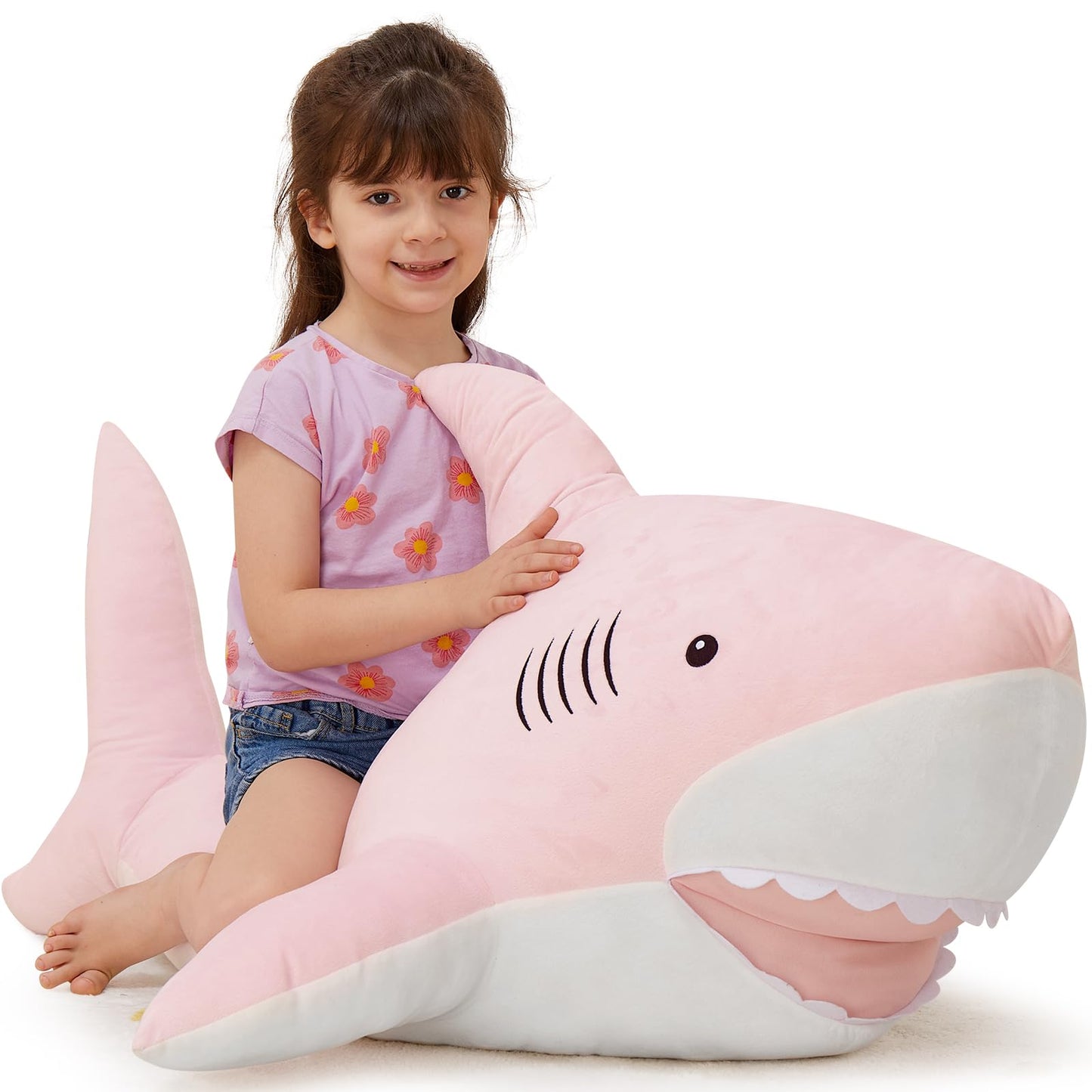 MorisMos Giant Alligator Stuffed Animal, 67inch Soft Large Alligator Plush Toy, Big Stuffed Crocodile Gifts for Kids Boys Girls