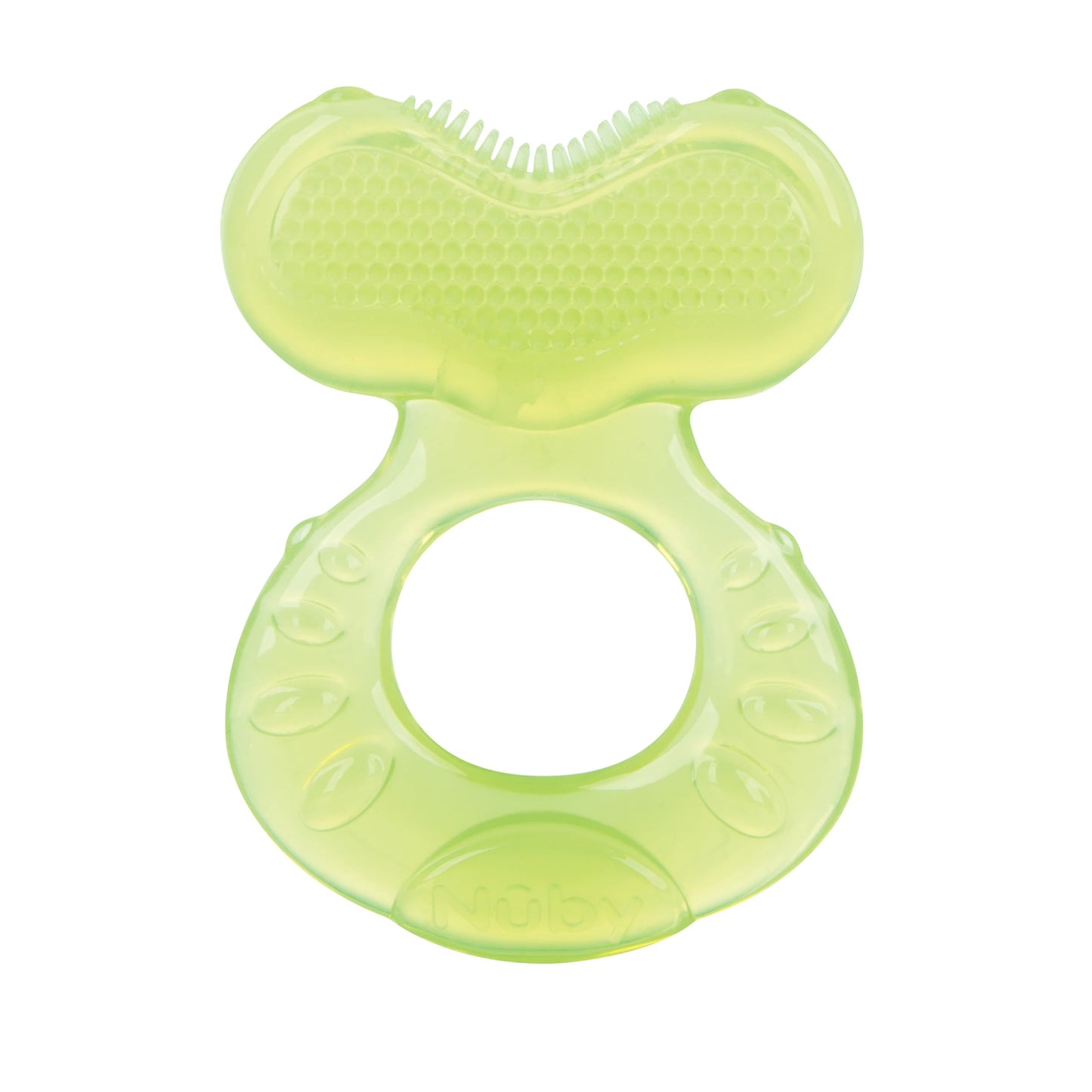 Nuby 3 Step Soothing Teether 3 Piece Set- Front, Middle, Back Teeth Teething- Pink/Purple, 3 m+