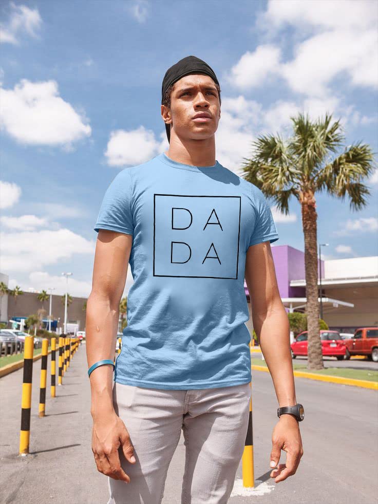 MNLYBABY Dad Shirts for Men Funny DADA Letter Print Graphic Tshirts Father Daddy Papa Gifts Tee Tops