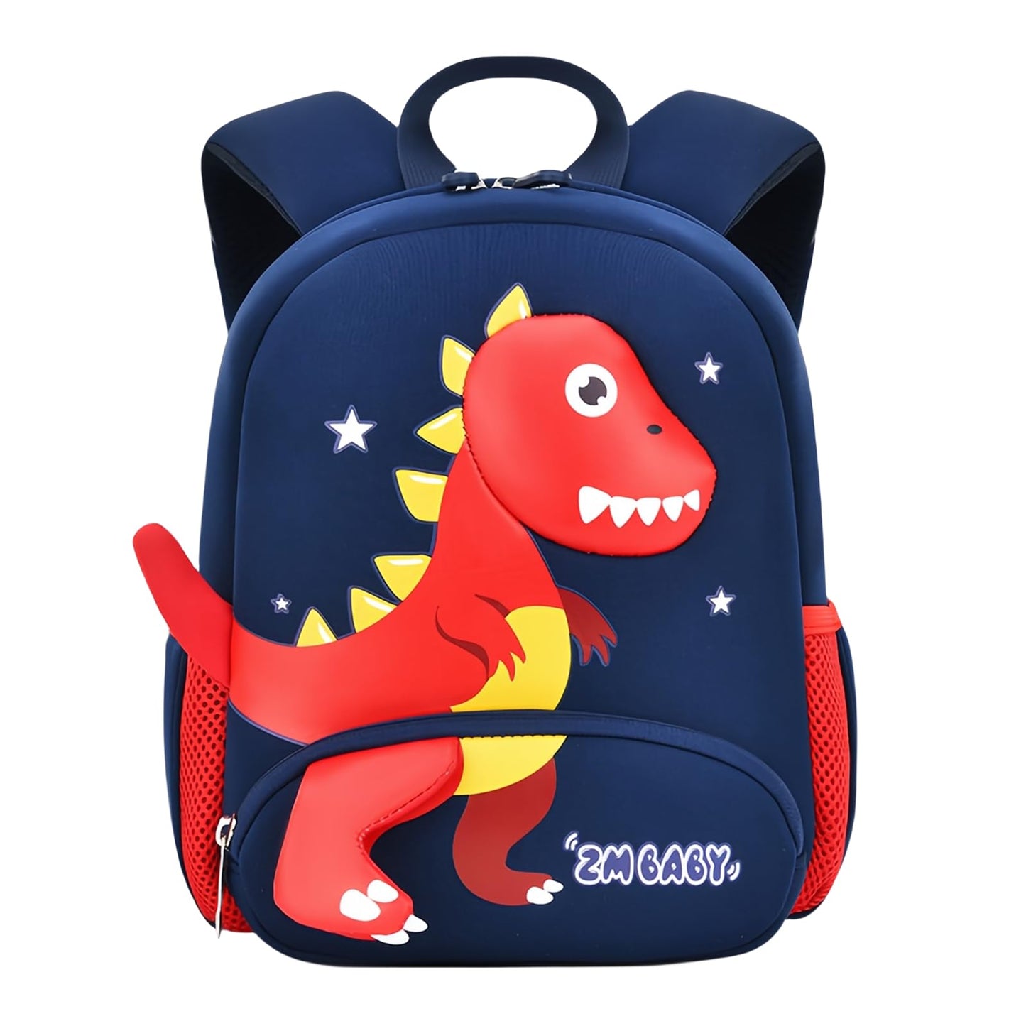 Dinosaur Anti-lost Backpack for Boys Kindergarten Preschool Bookbag with Chest Strap, Toddler Boys Backpack Daycare Bag, B-Green+Orange