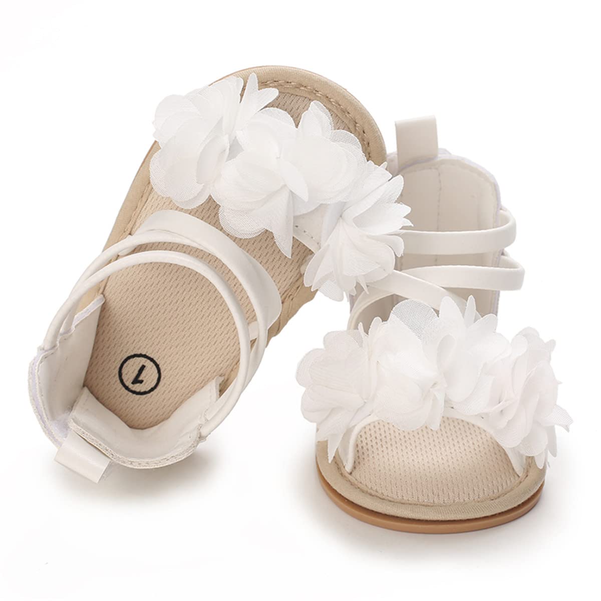 LAFEGEN Baby Boys Girls Summer Sandals 2 Straps Anti Slip Soft Sole Beach Infant Shoes Toddler First Walker Newborn Crib Shoes(3-18Months)